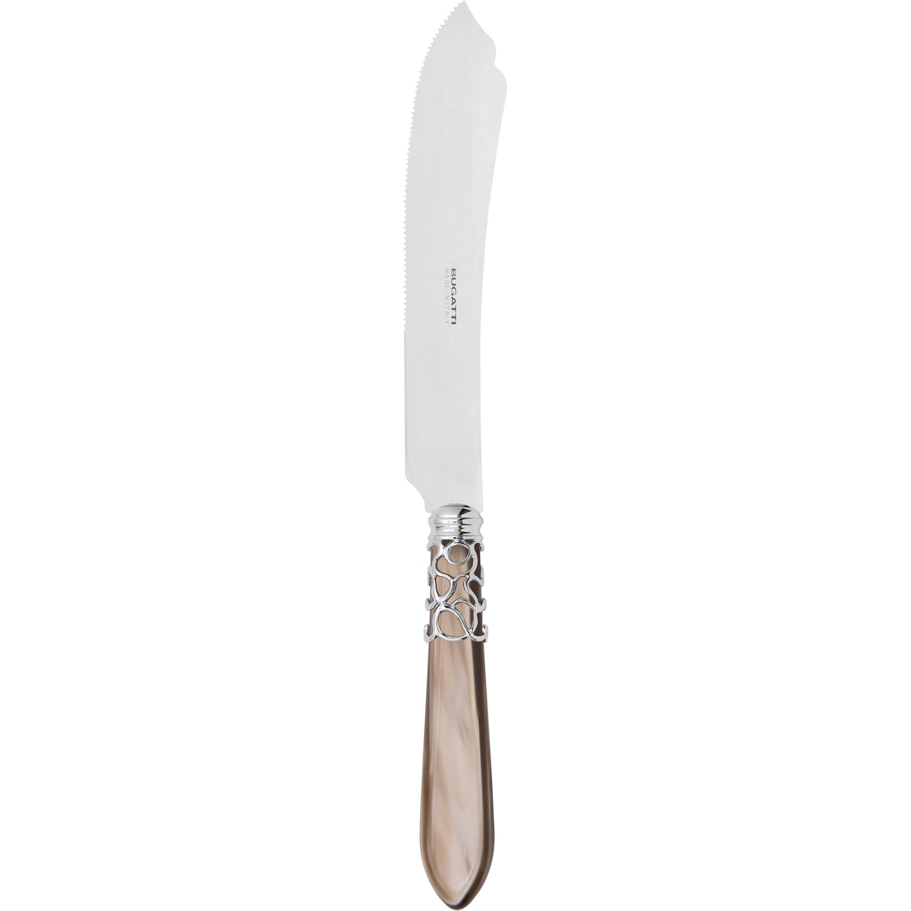 Melodia Brilliant Cake Knife 28 cm (11.02 inch) - taupe