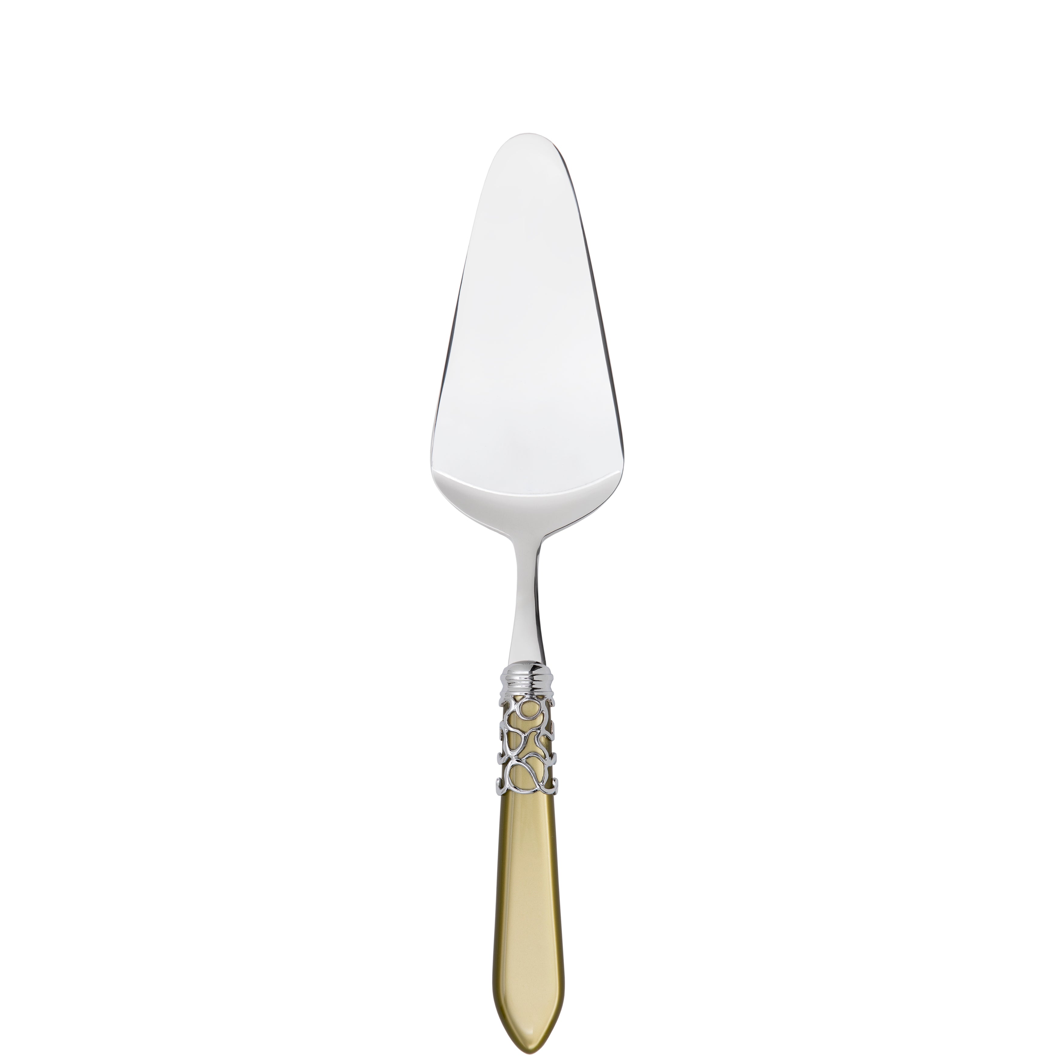Melodia Brilliant Cake Server in gift box - chartreuse green