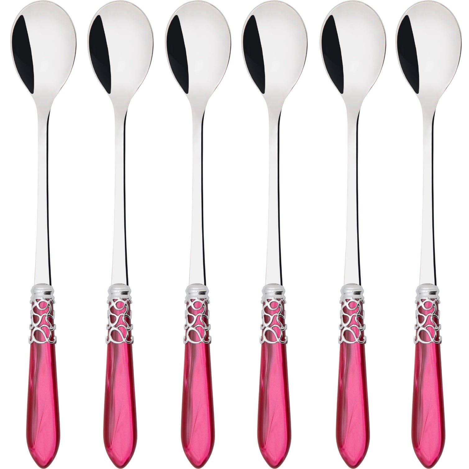 Melodia Brilliant Ice Tea / Cocktail Spoon Set - Raspberry