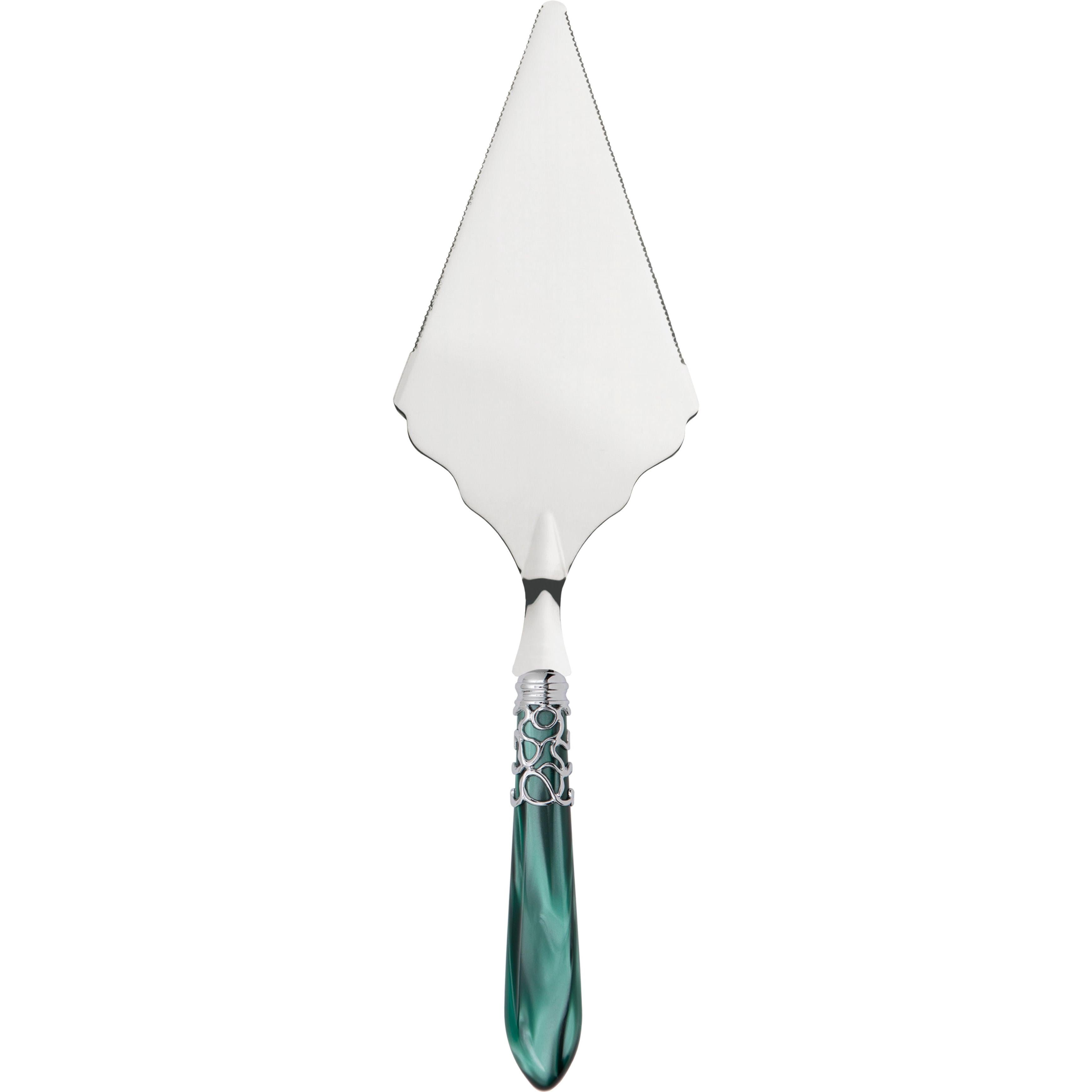Melodia Brilliant Large Cake Server Serrated - green