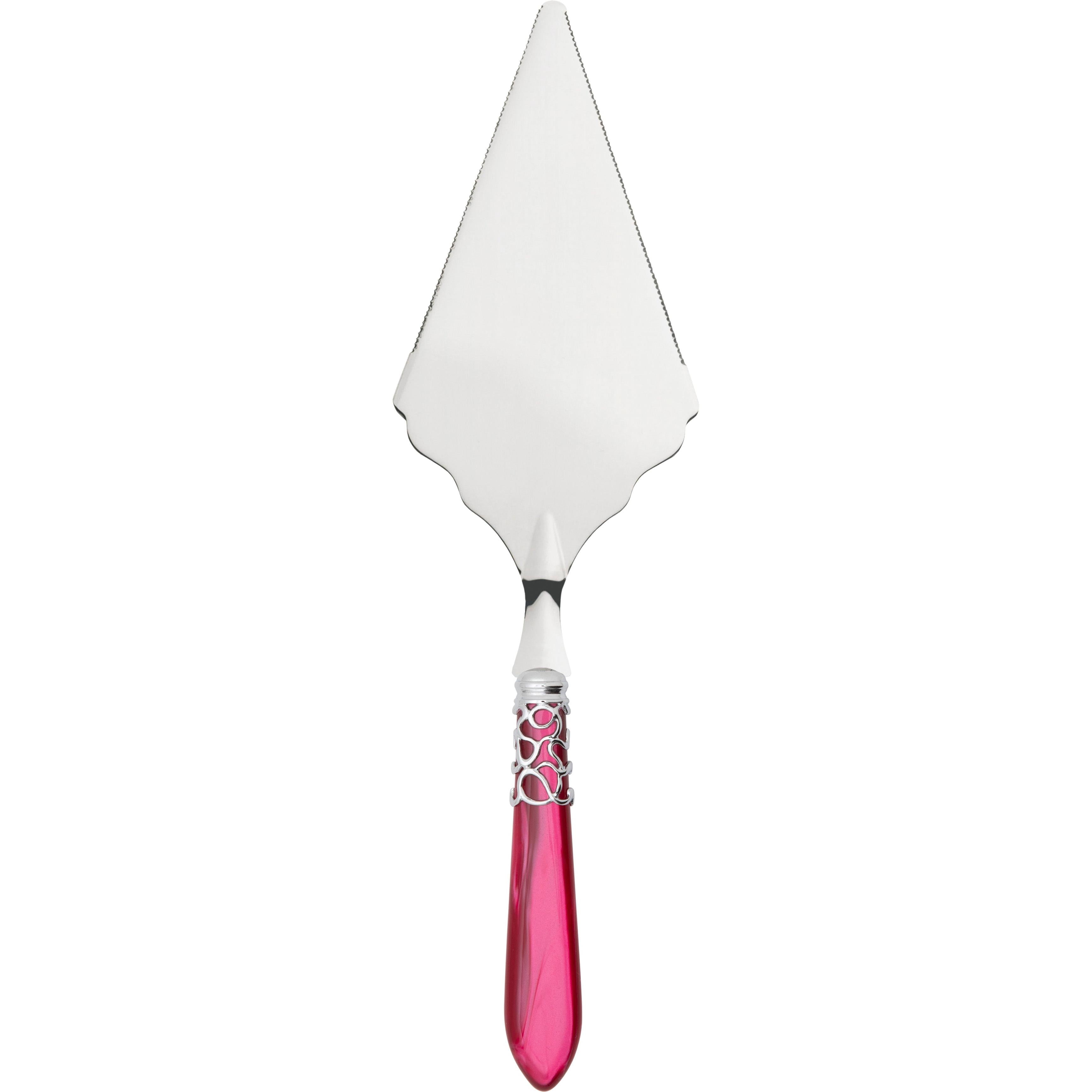Melodia Brilliant Large Cake Server Serrated - raspberry