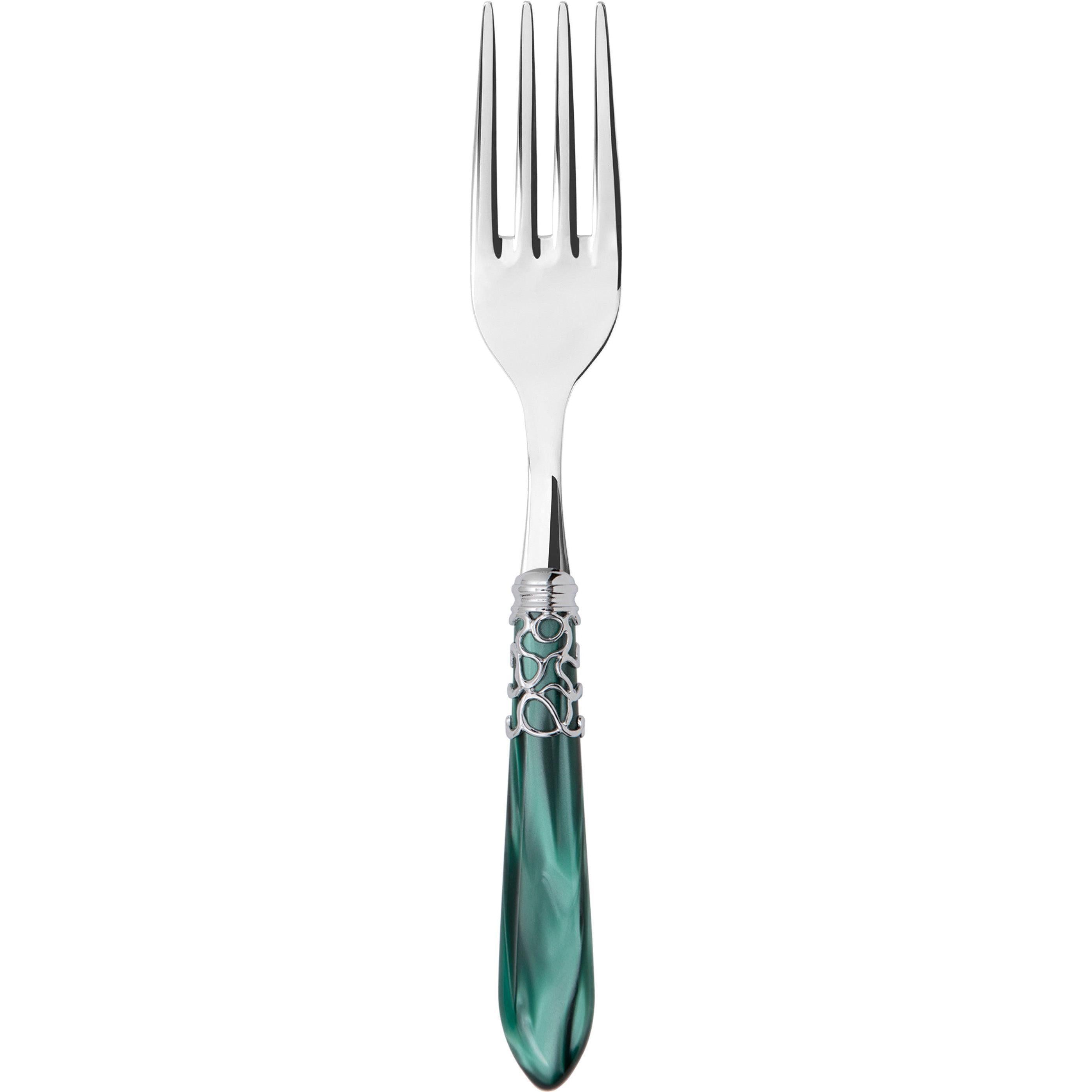 Melodia Brilliant Serving Fork - green