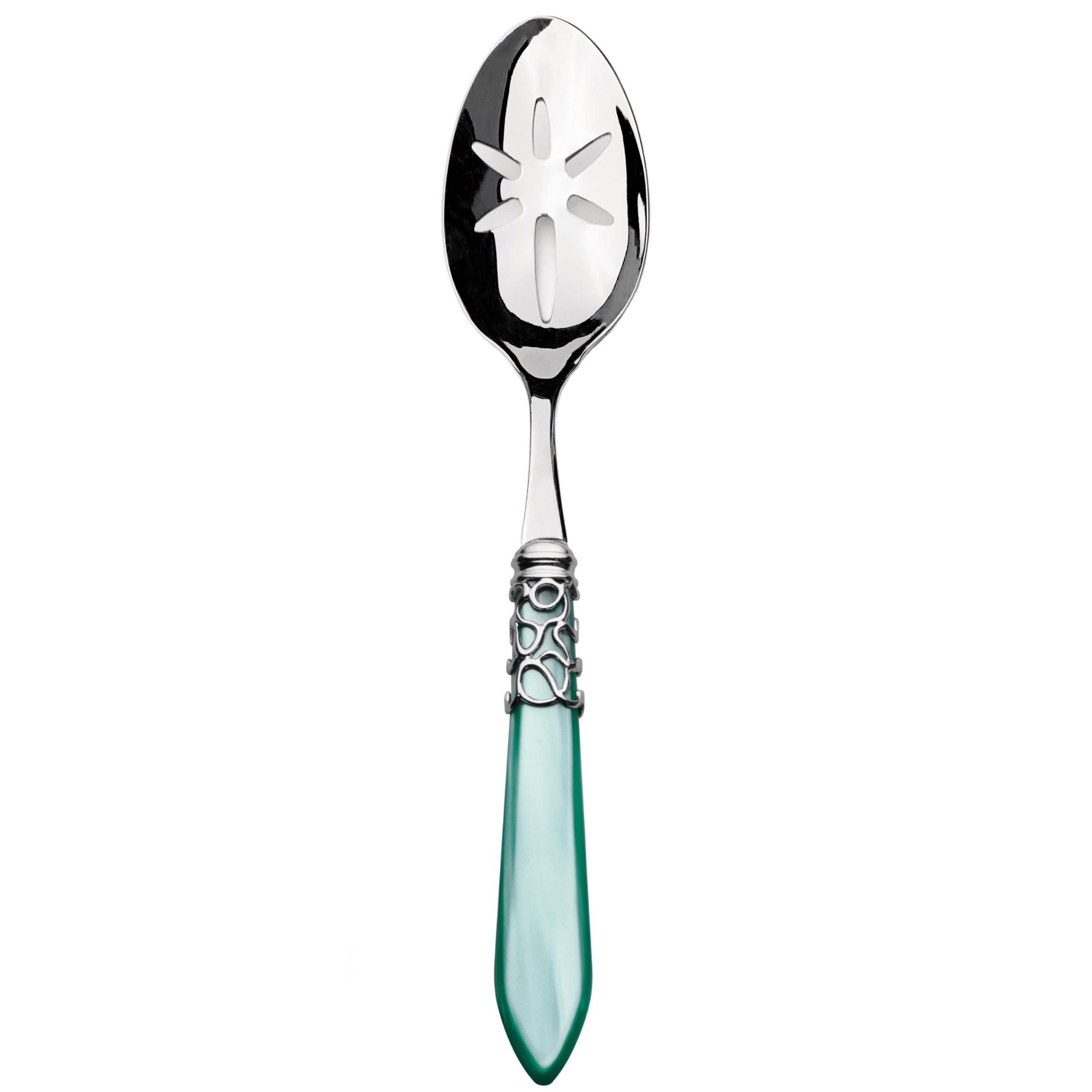 Melodia Slotted Serving Spoon aqua-Casa Bugatti USA