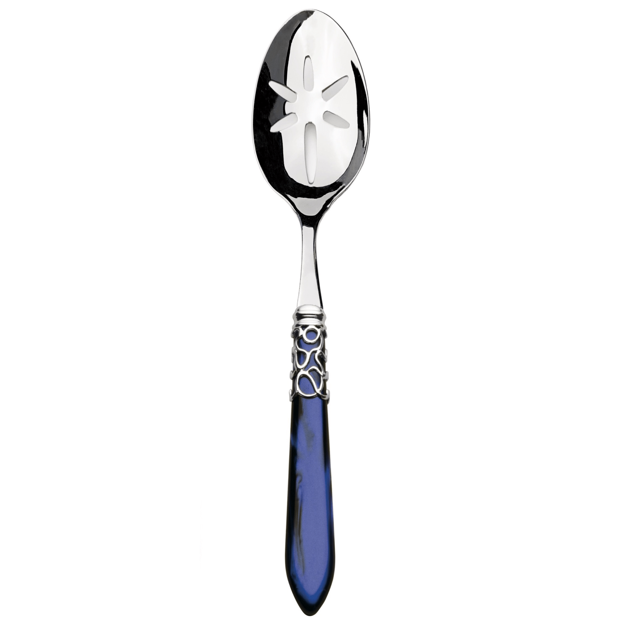 Melodia Slotted Serving Spoon royal blue-Casa Bugatti USA