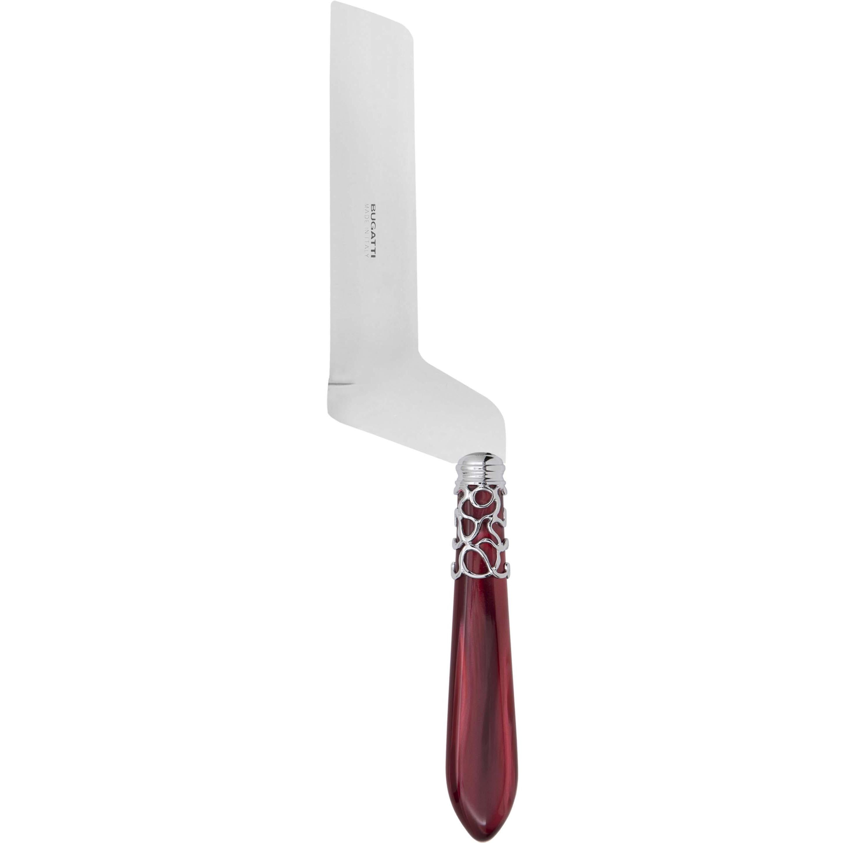 Melodia Brilliant Soft Cheese Offset Knife - burgundy