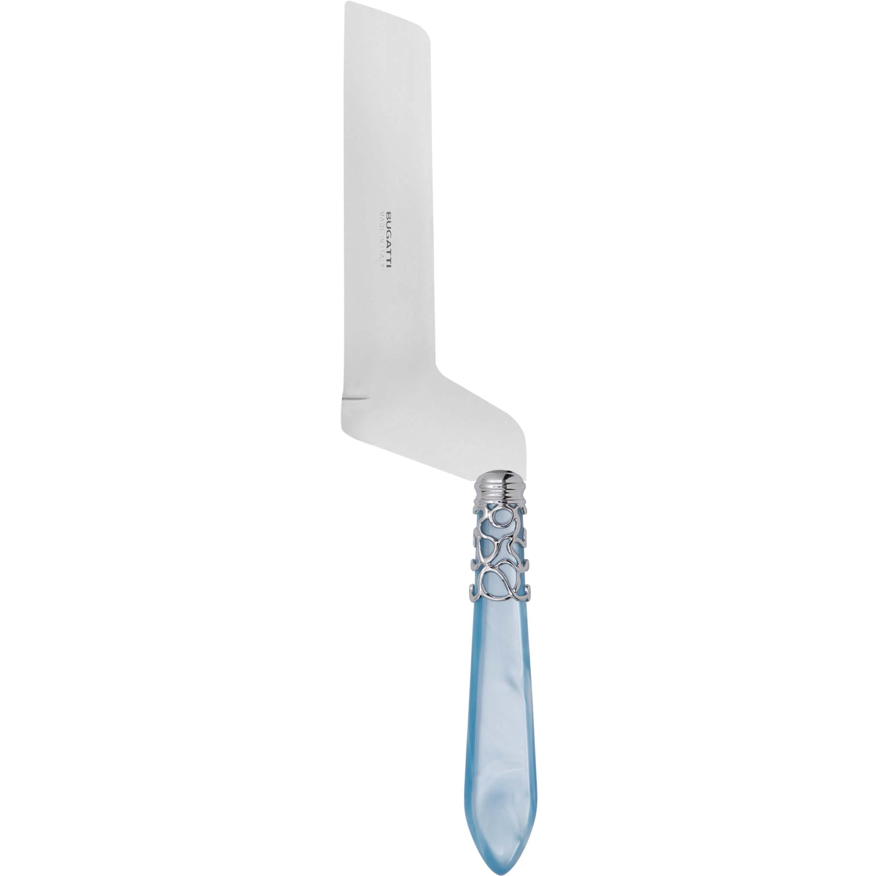 Melodia Brilliant Soft Cheese Offset Knife - sky blue