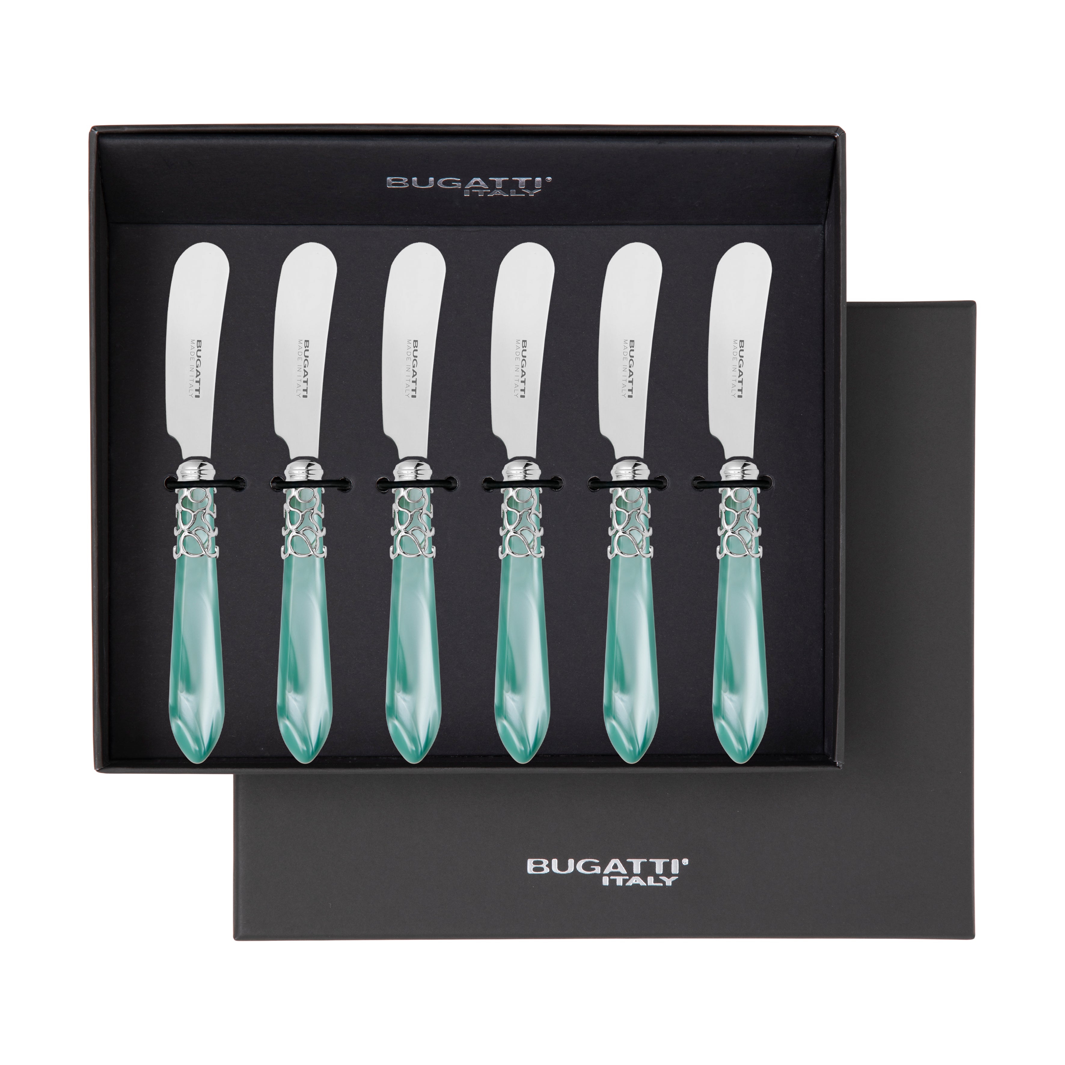 Melodia Brilliant Spreader / Butter Knife Set - AQUA