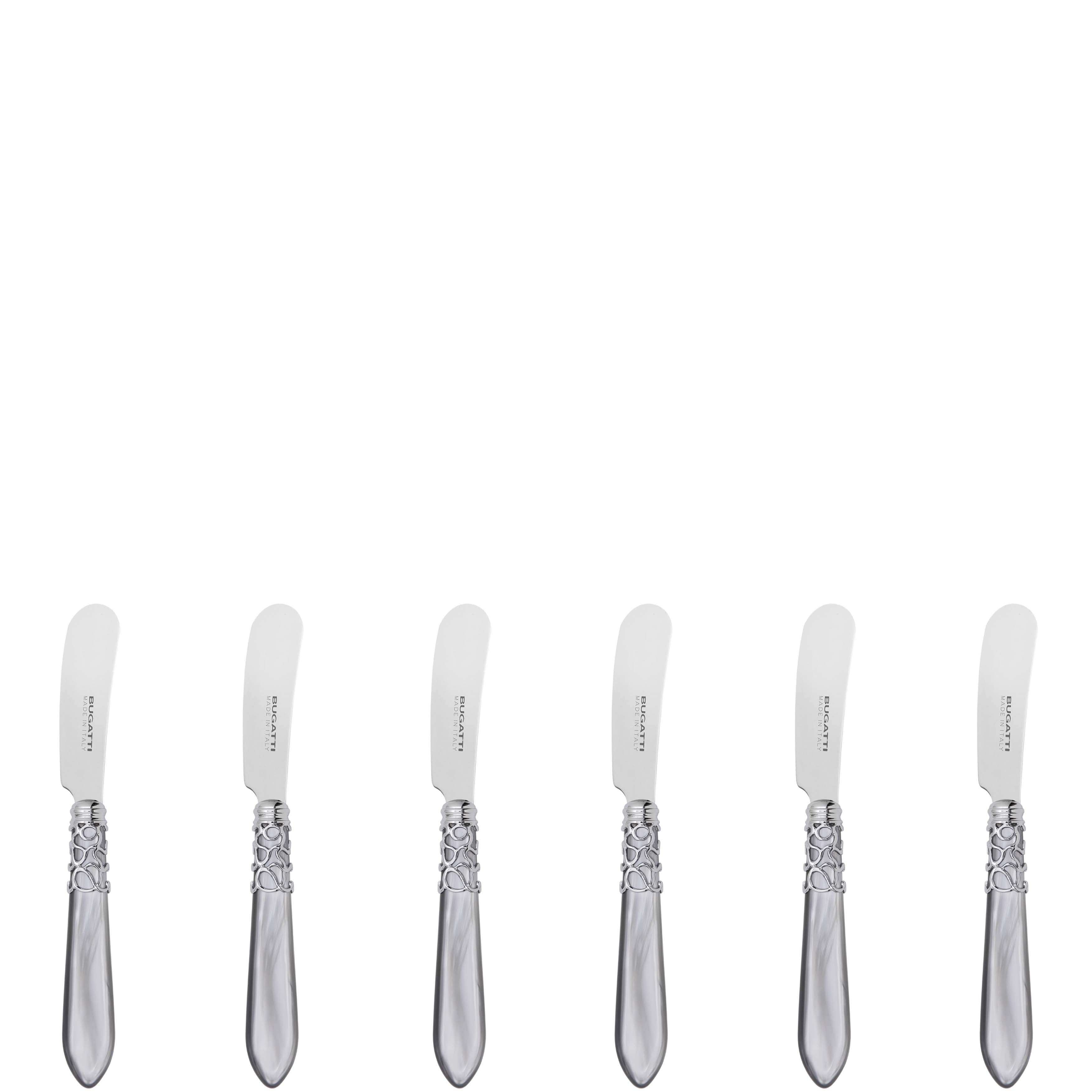 Melodia Brilliant Spreader / Butter Knife Set - Gray