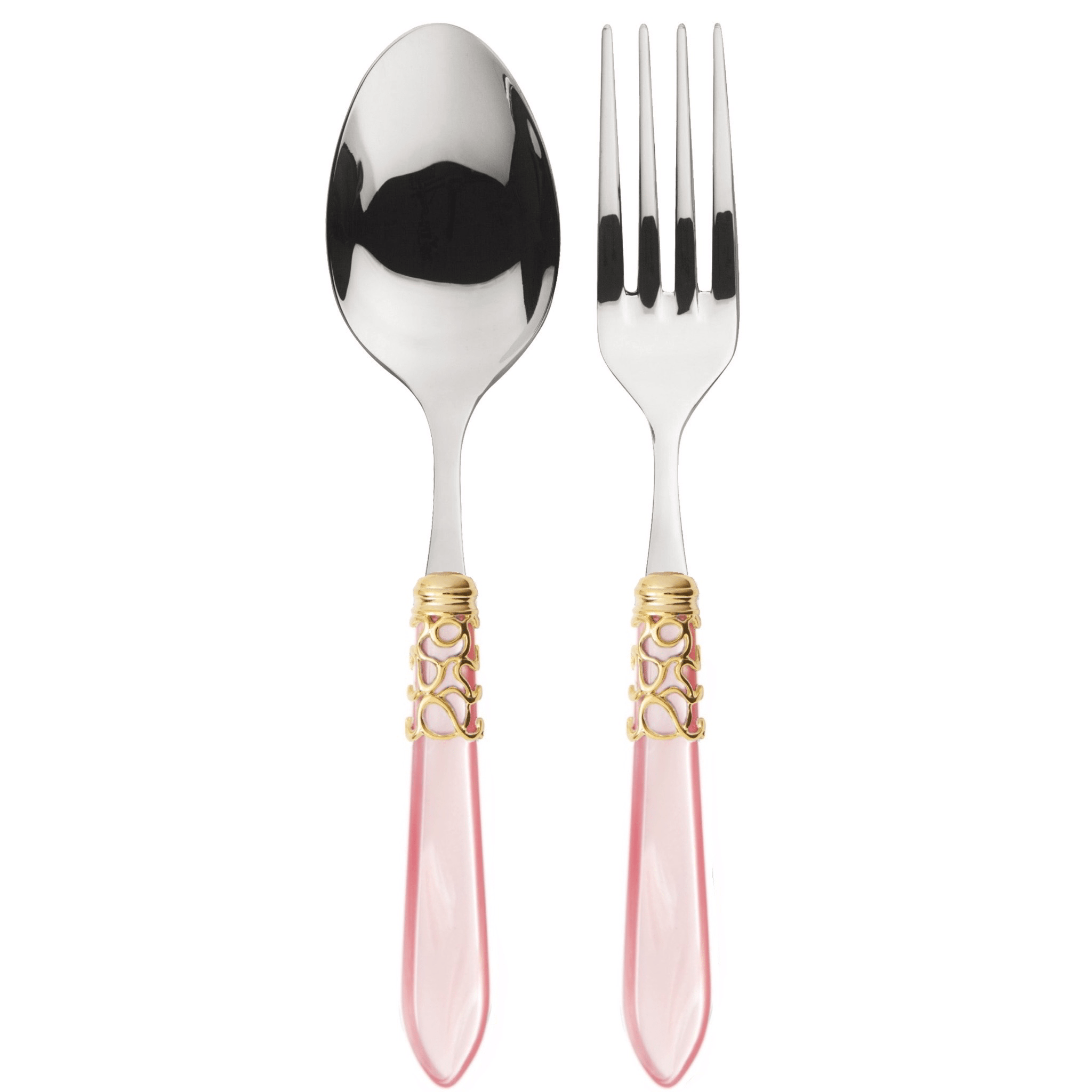 Melodia Gold 2 Piece Serving Set pink-Casa Bugatti USA