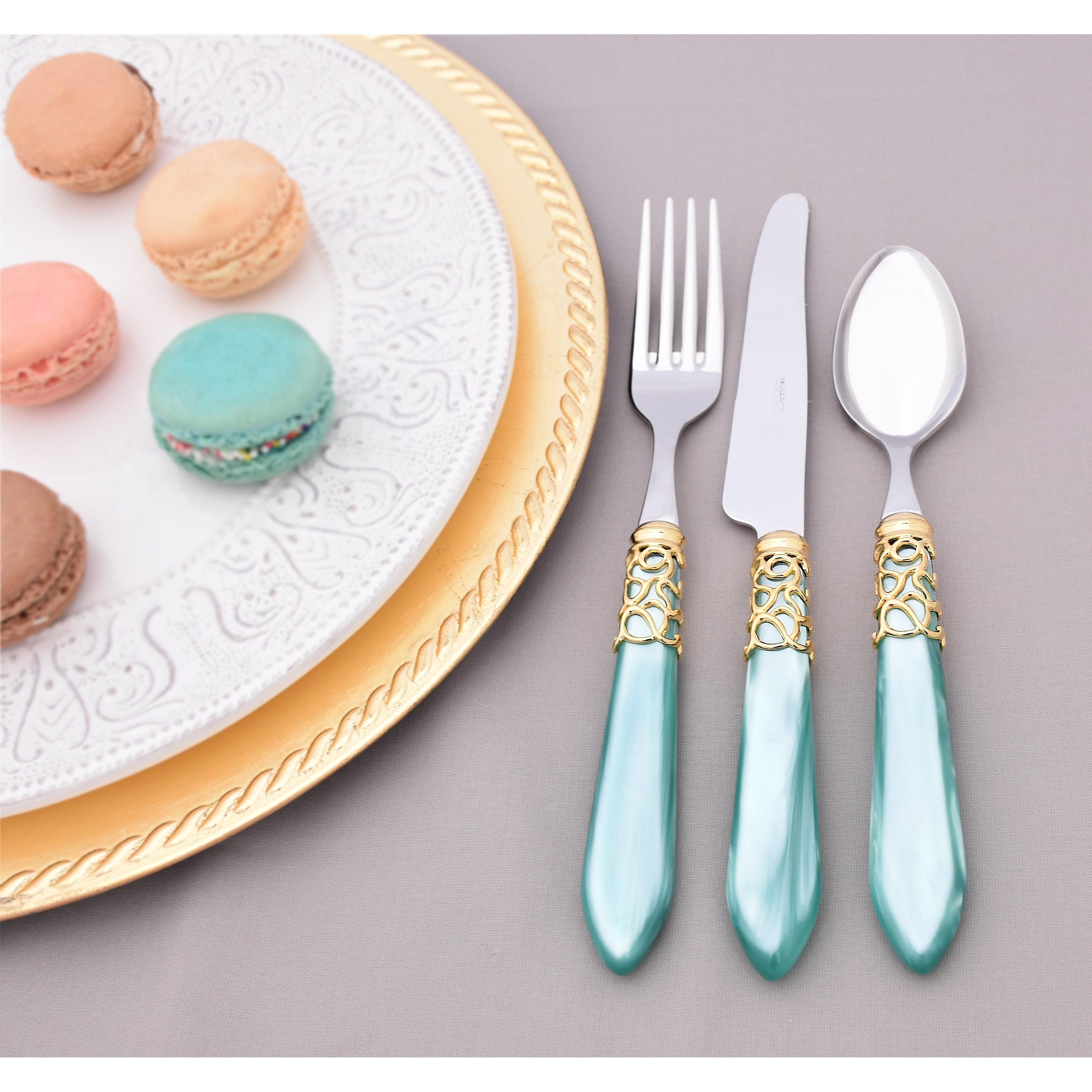 Melodia Gold 5 Piece Place setting - Aqua-Casa Bugatti USA