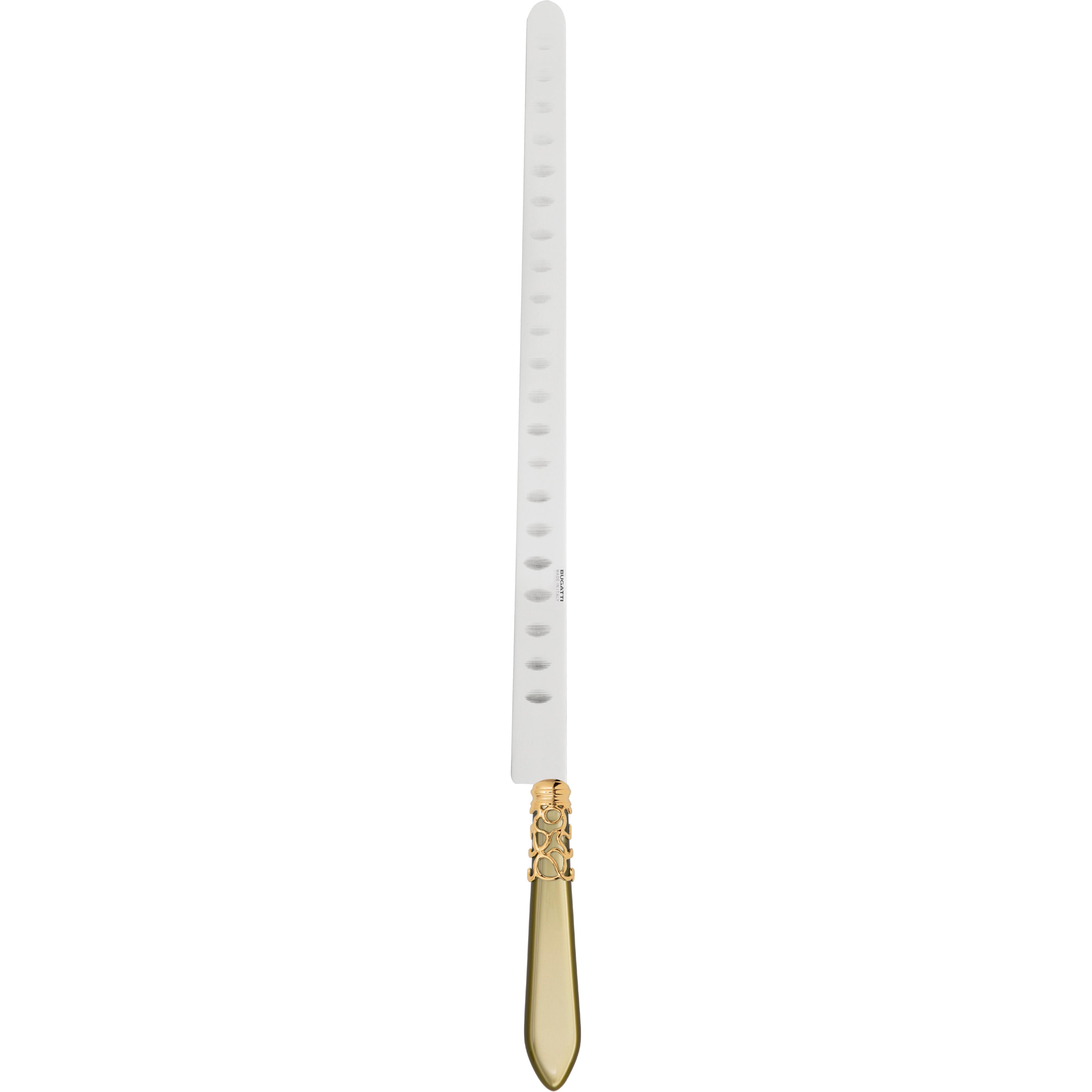Melodia Gold Salmon Knife 40 cm (15.75 inch) - chartreuse green
