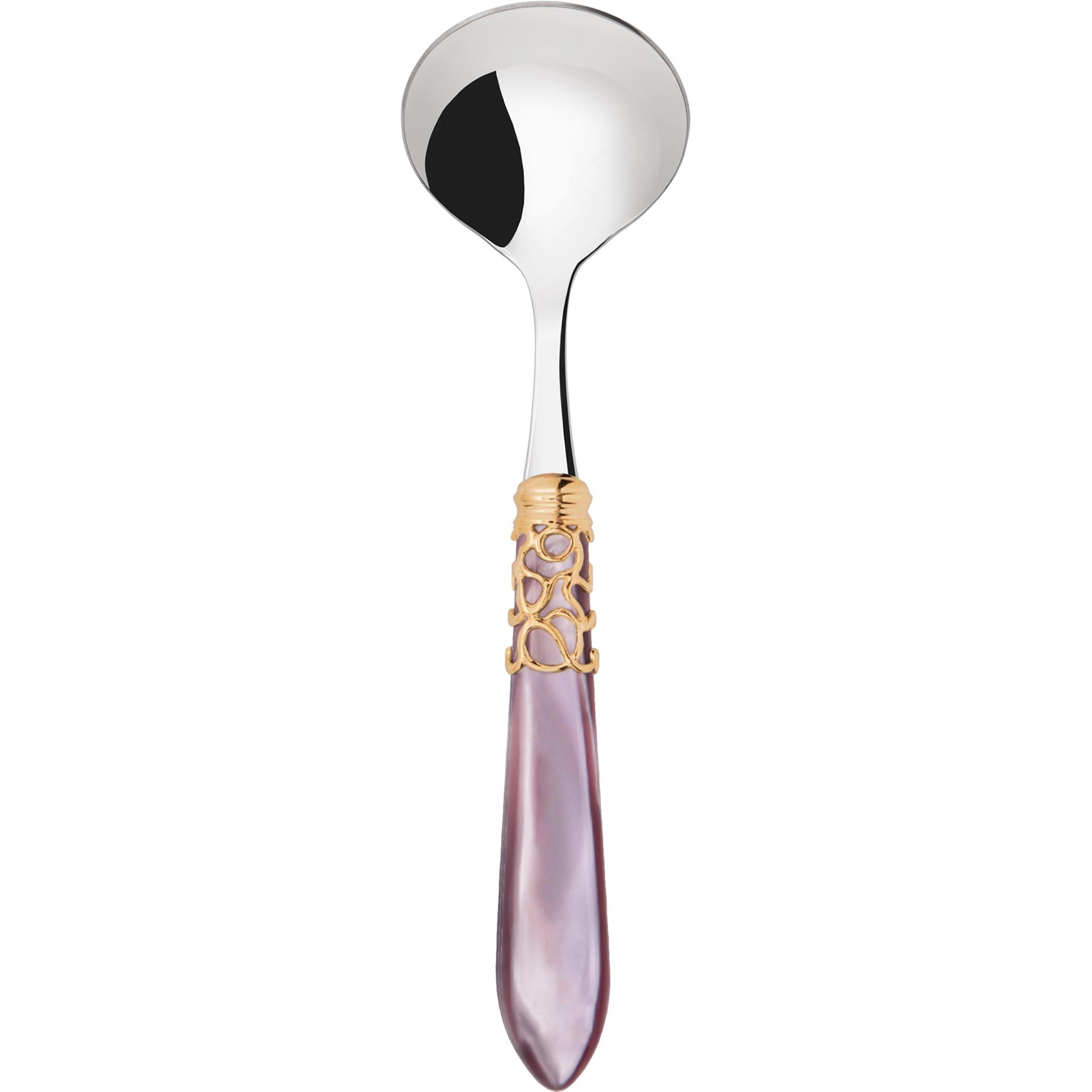 Melodia Gold Sauce / Gravy Ladle - Lilac