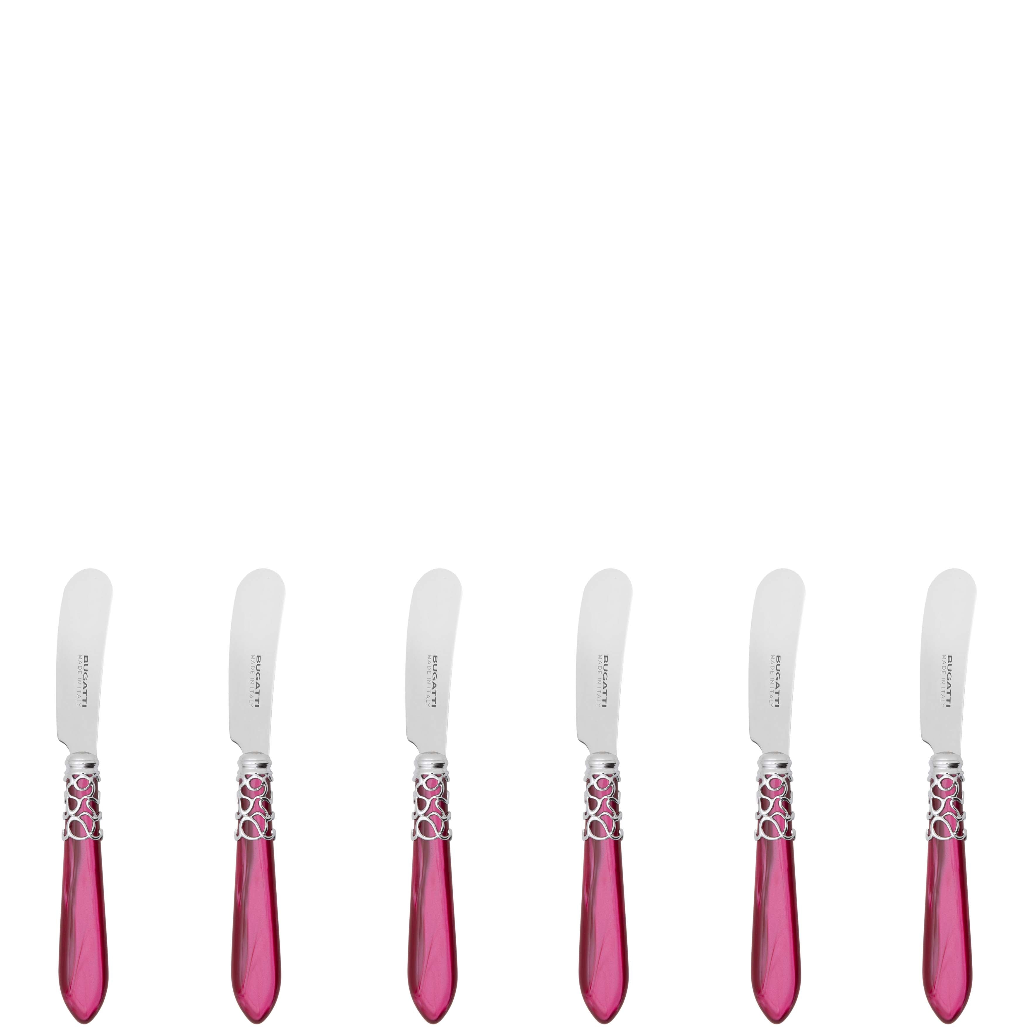 Melodia Spreader / Butter Knife Set - Raspberry-Casa Bugatti USA