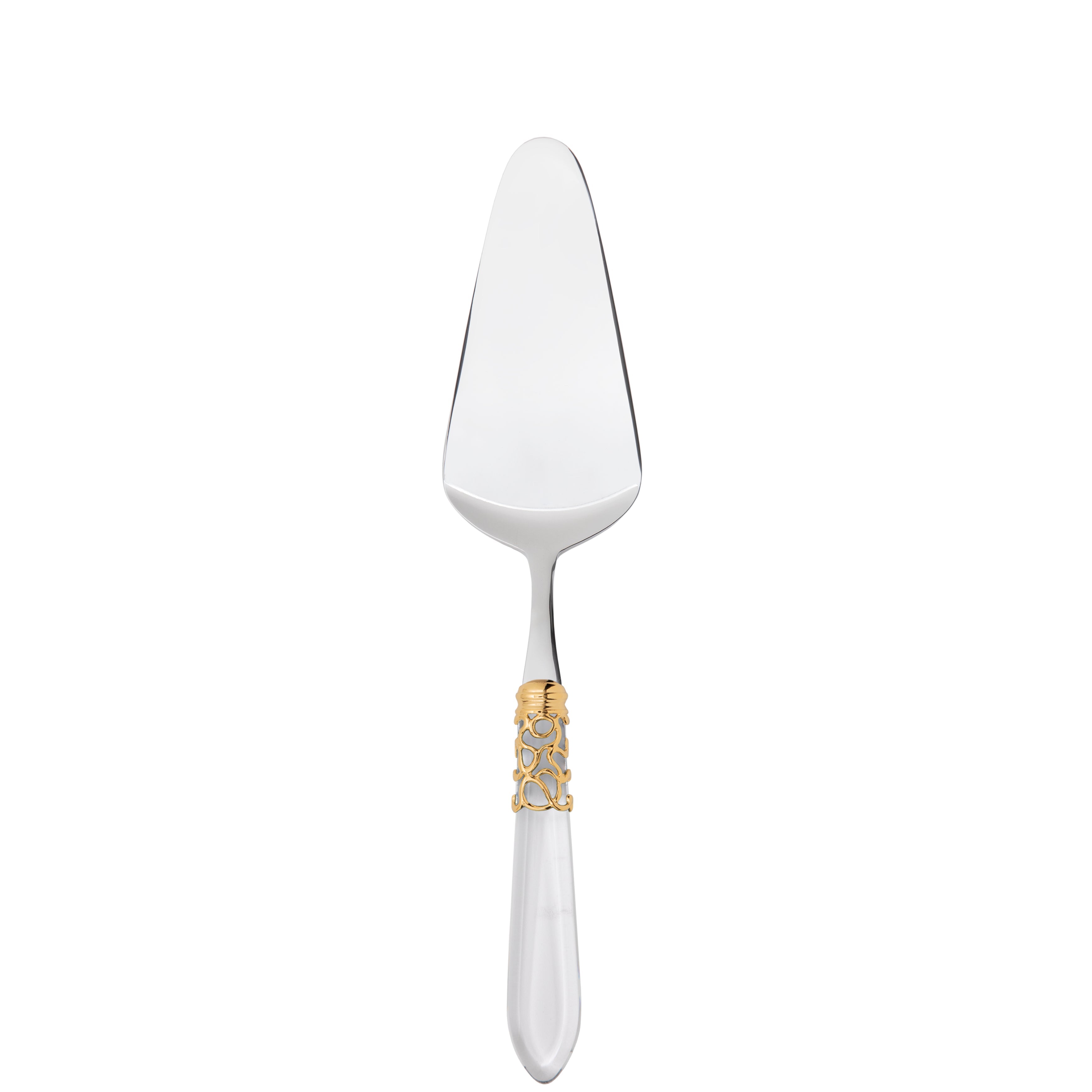 Melodia Gold Cake Server in gift box - clear