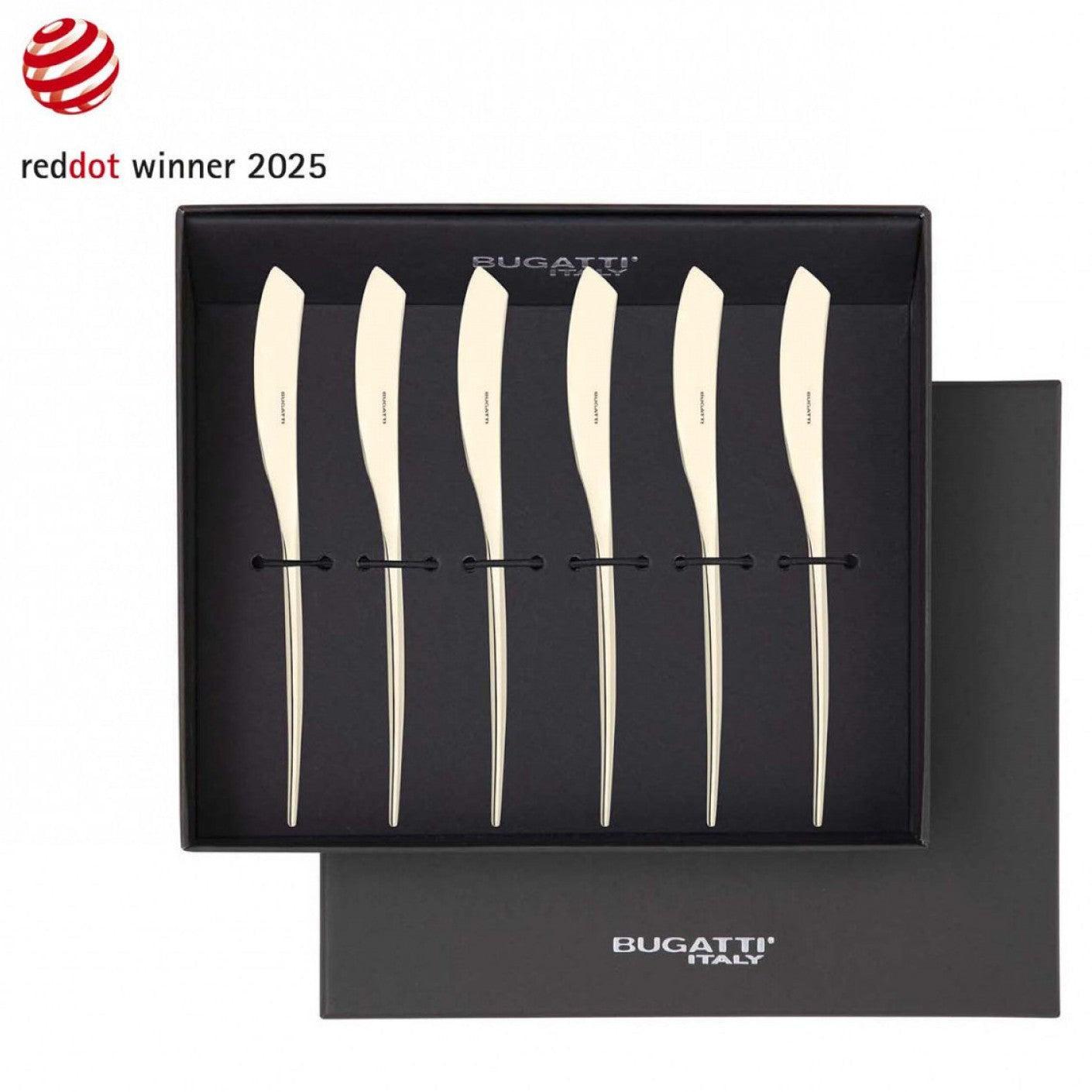 Natura Champagne Butter Knives Set-Casa Bugatti USA