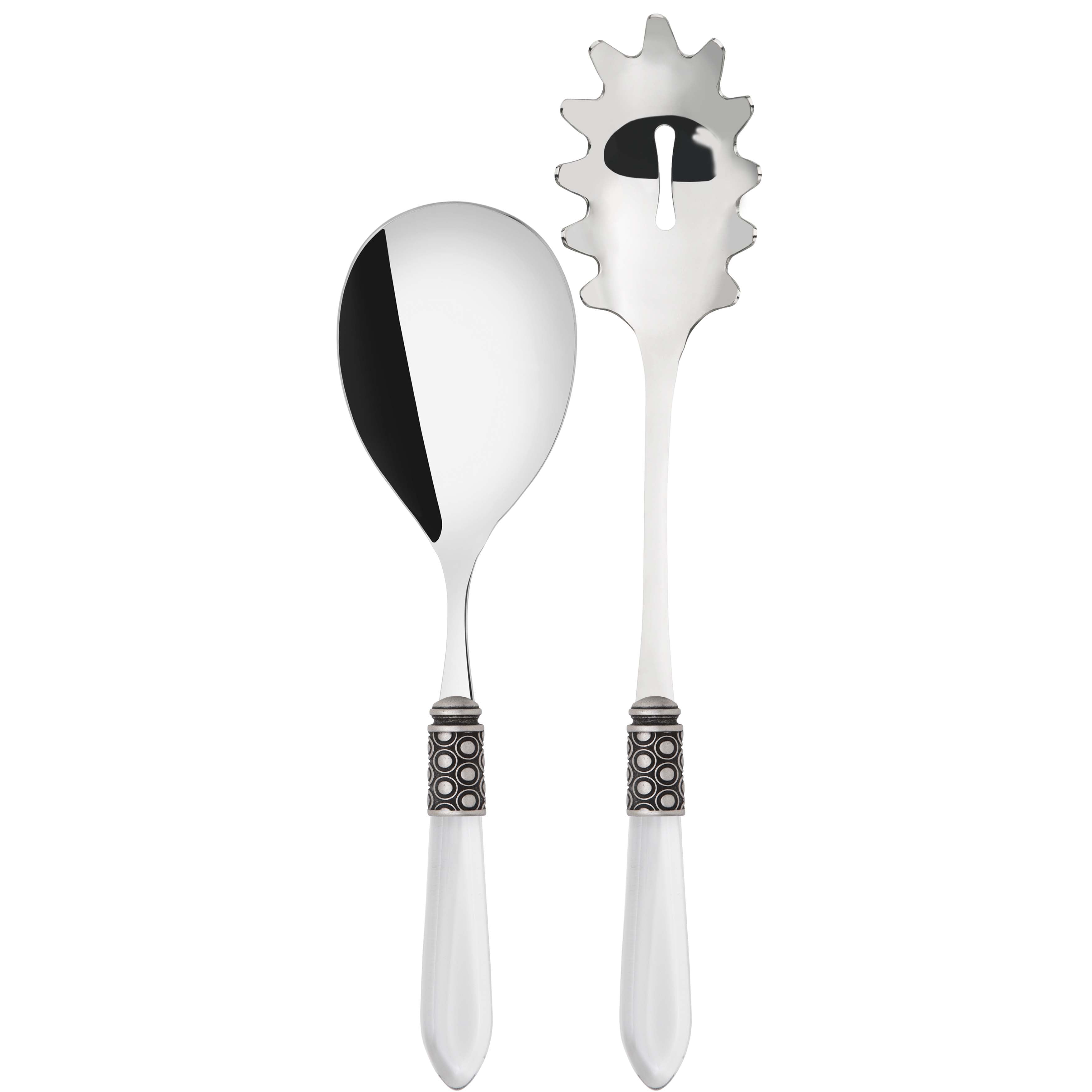 Optical Antique 2 Piece Pasta Set in gift box - clear
