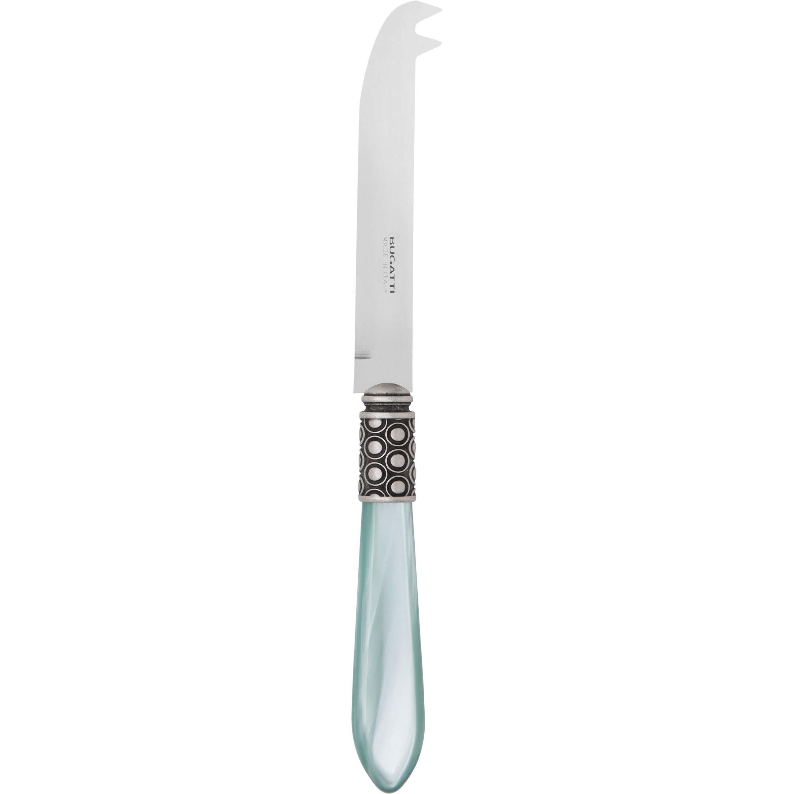 Optical Antique 2 point "deer" cheese Knife - aqua