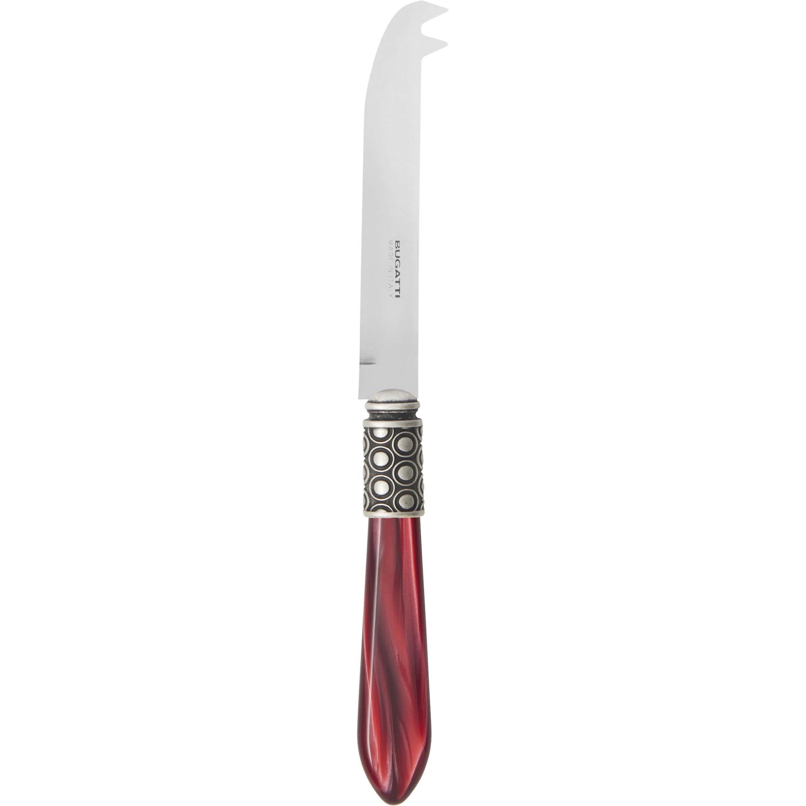 Optical Antique 2 point "deer" cheese Knife - burgundy