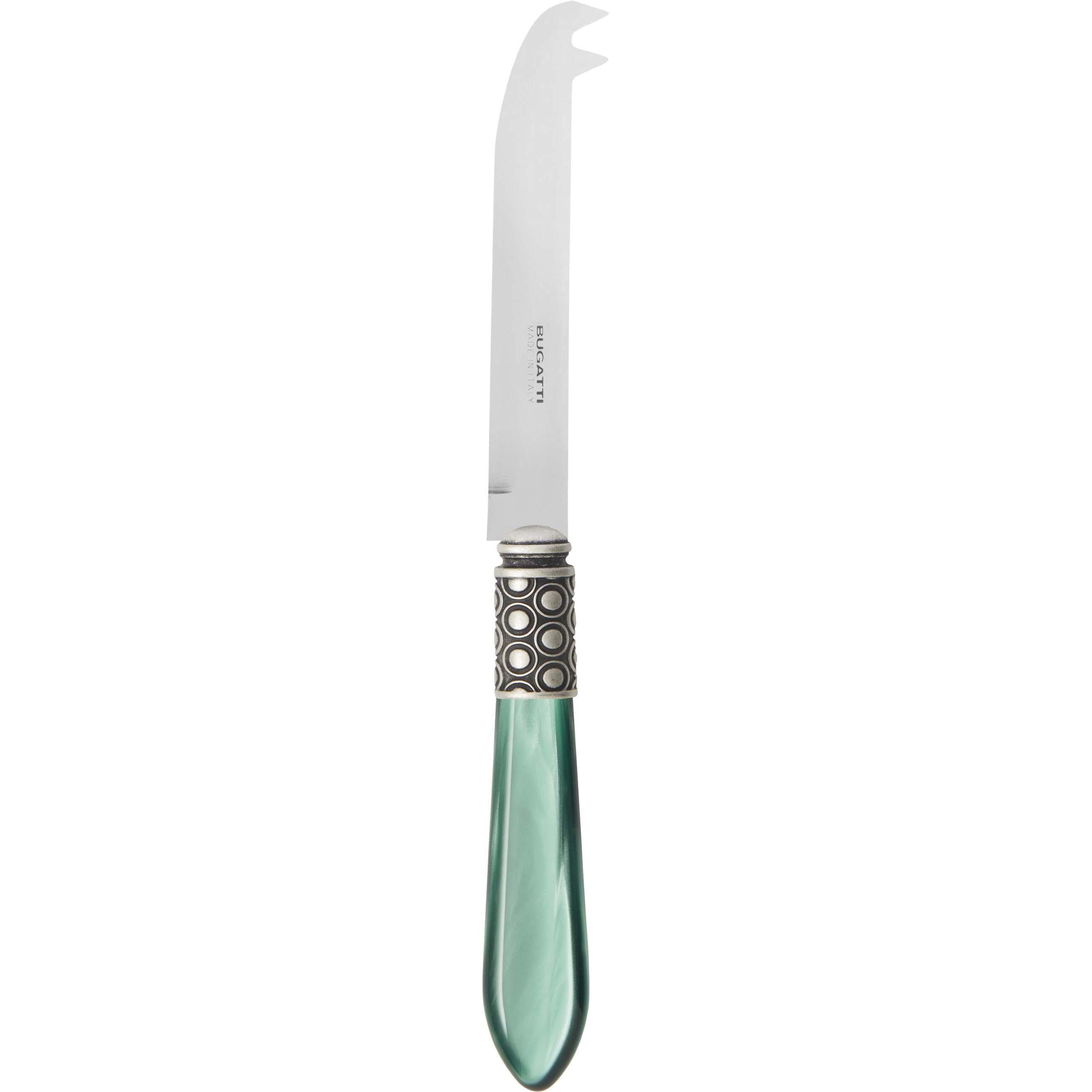 Optical Antique 2 point "deer" cheese Knife - green