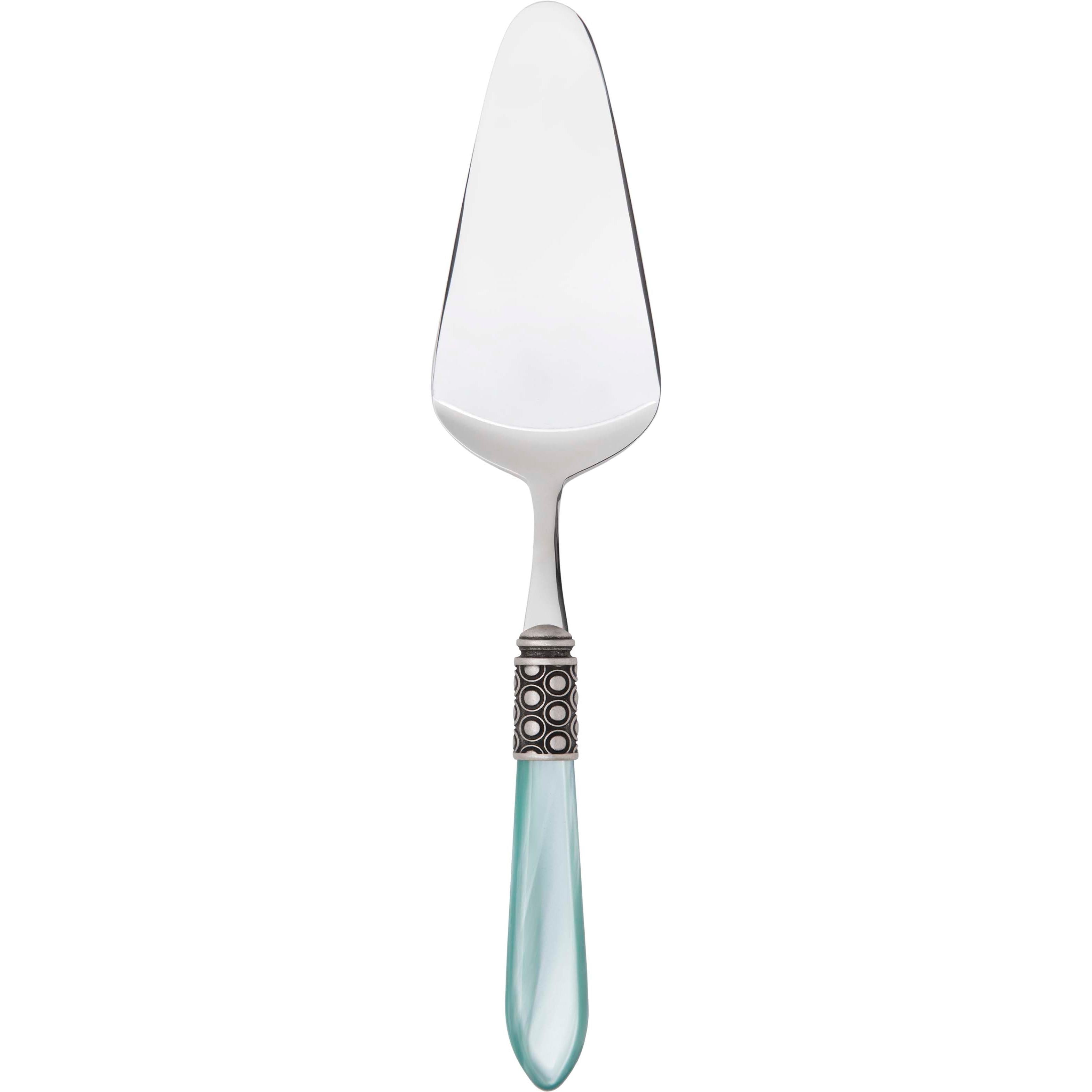 Optical Antique Cake Server - aqua