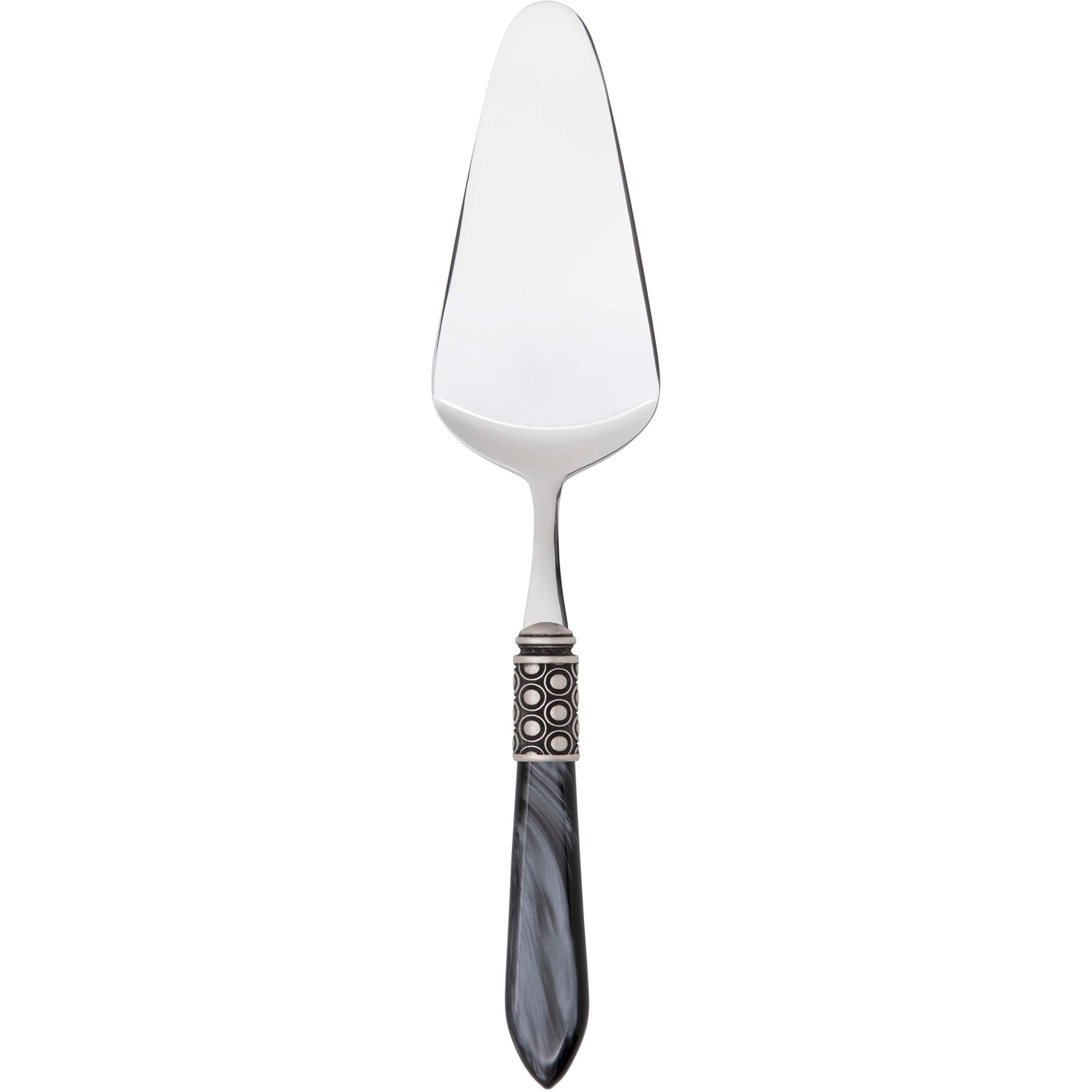 Optical Antique Cake Server - charcoal