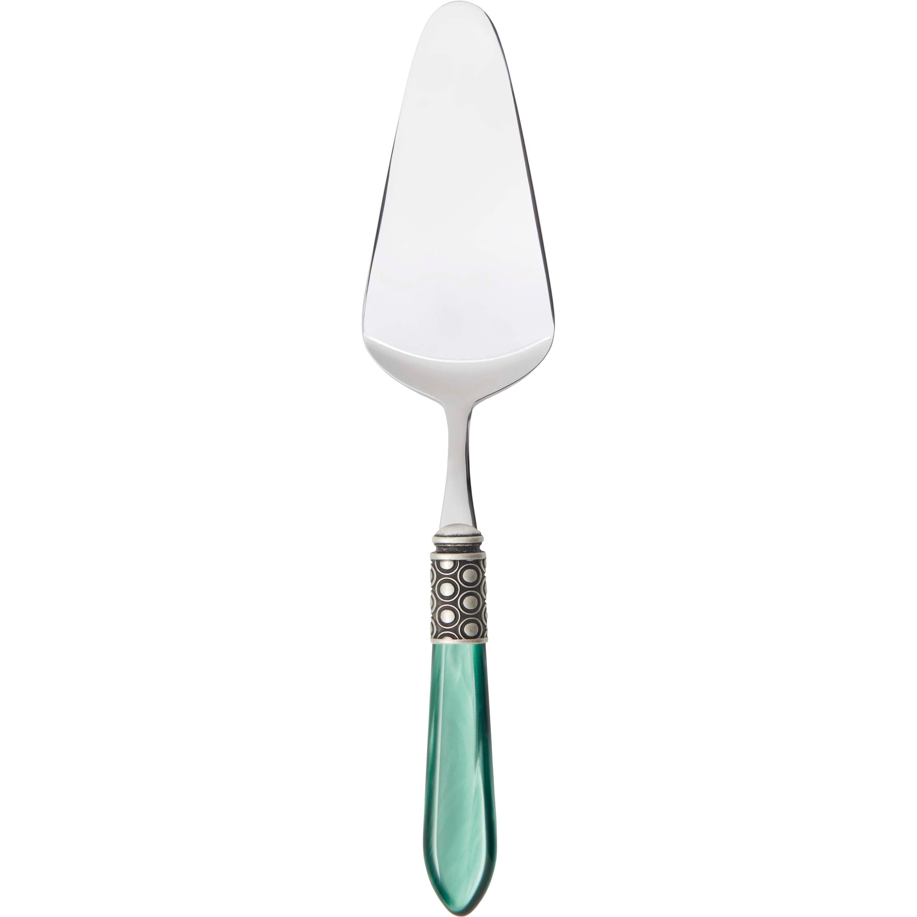 Optical Antique Cake Server Rounded - green-Casa Bugatti USA