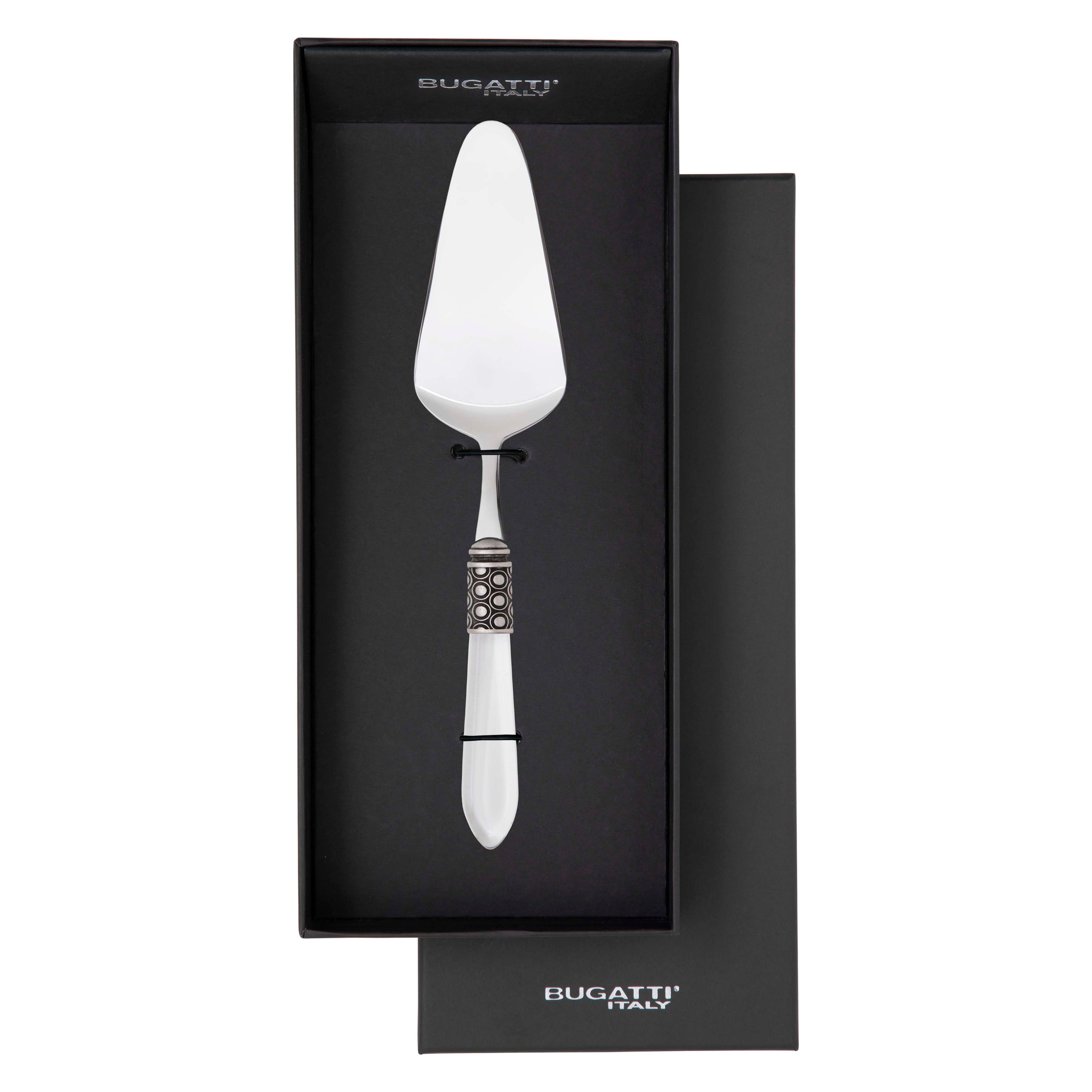 Optical Antique Cake Server in gift box - clear