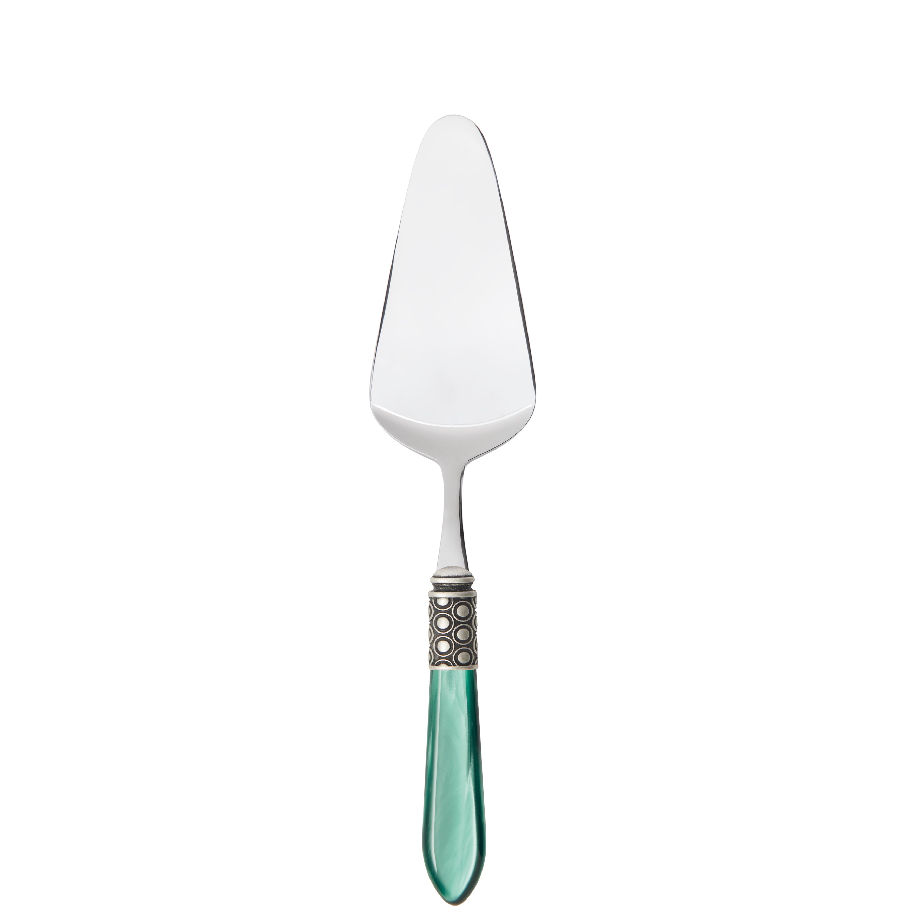 Optical Antique Cake Server in gift box - green