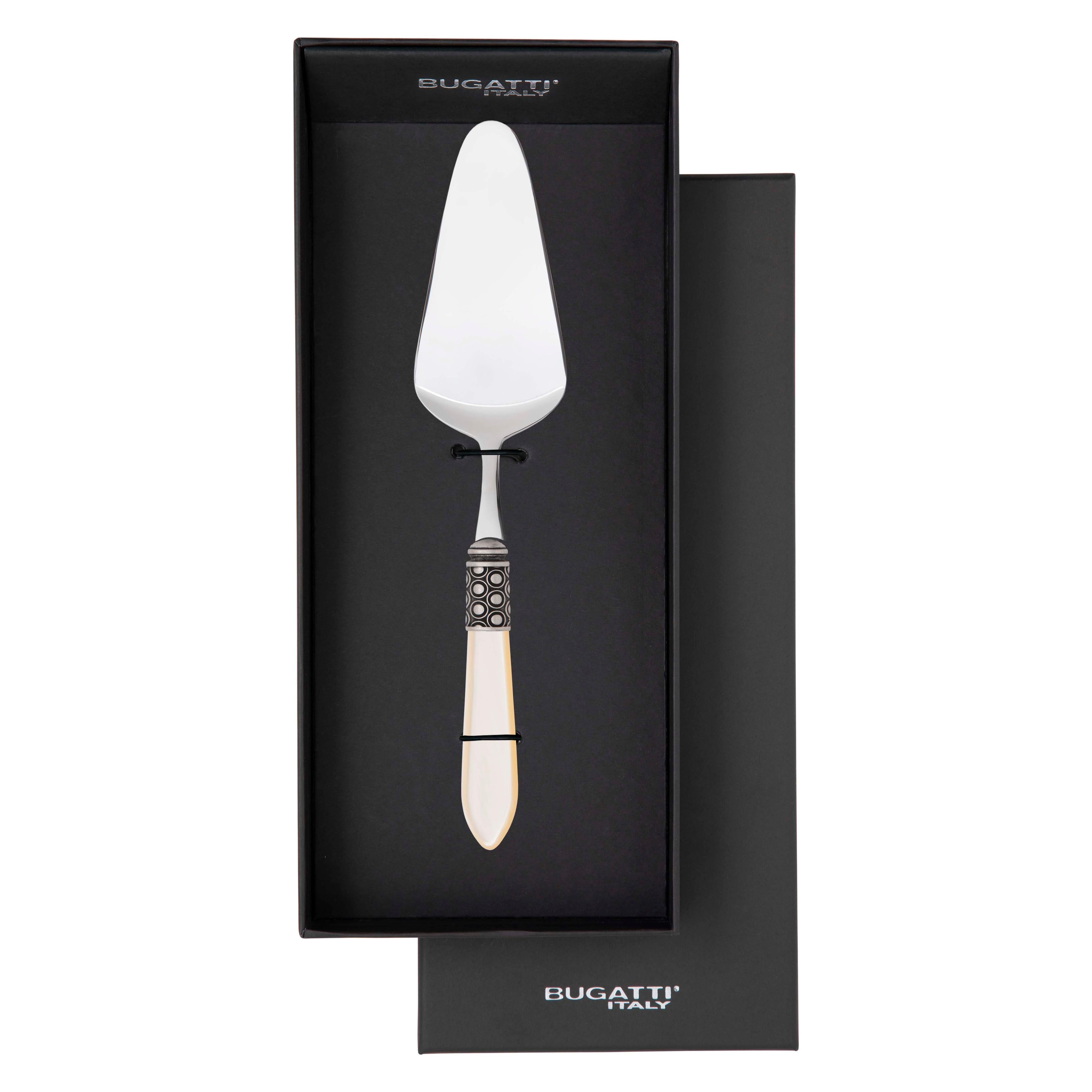 Optical Antique Cake Server in gift box - Ivory