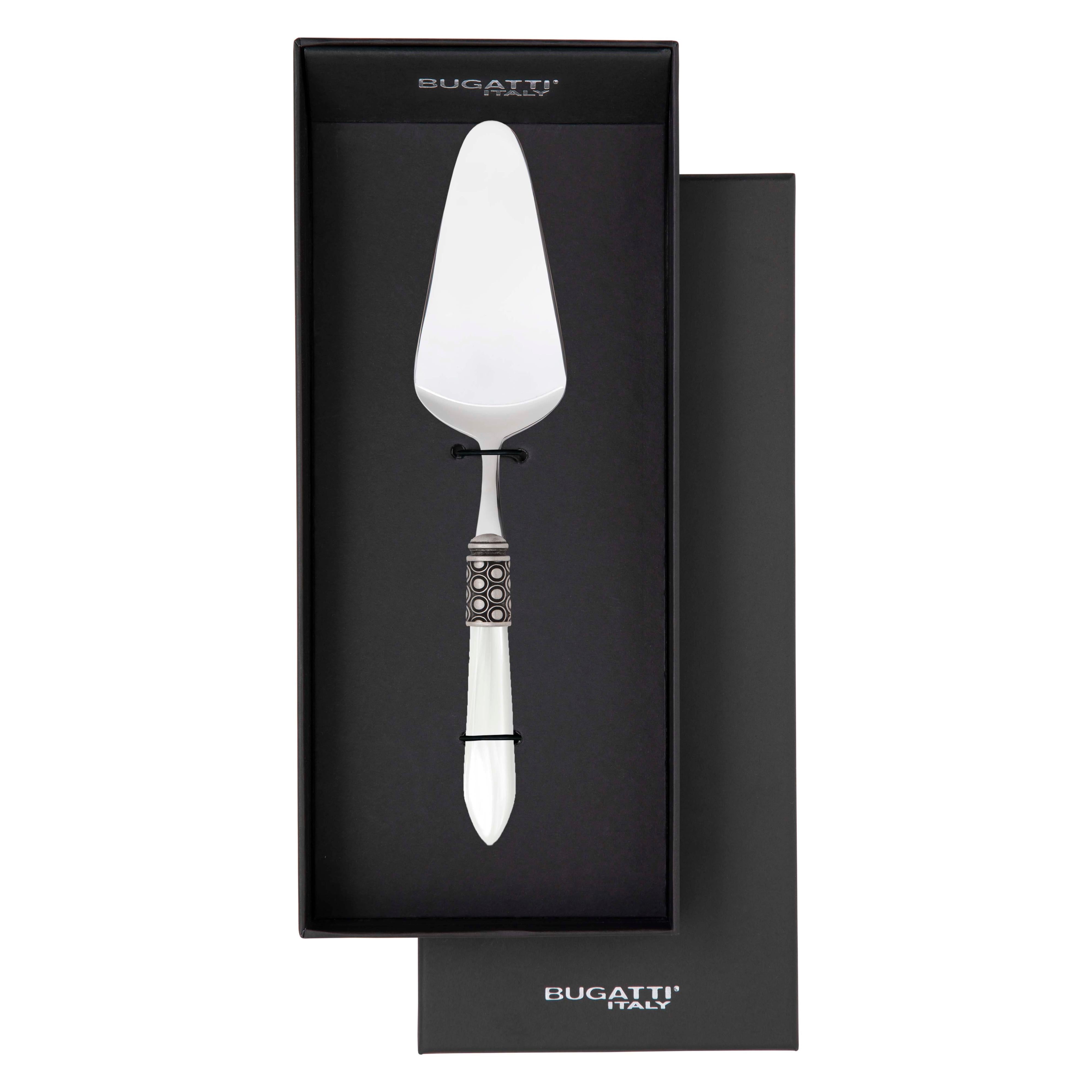 Optical Antique Cake Server in gift box - white