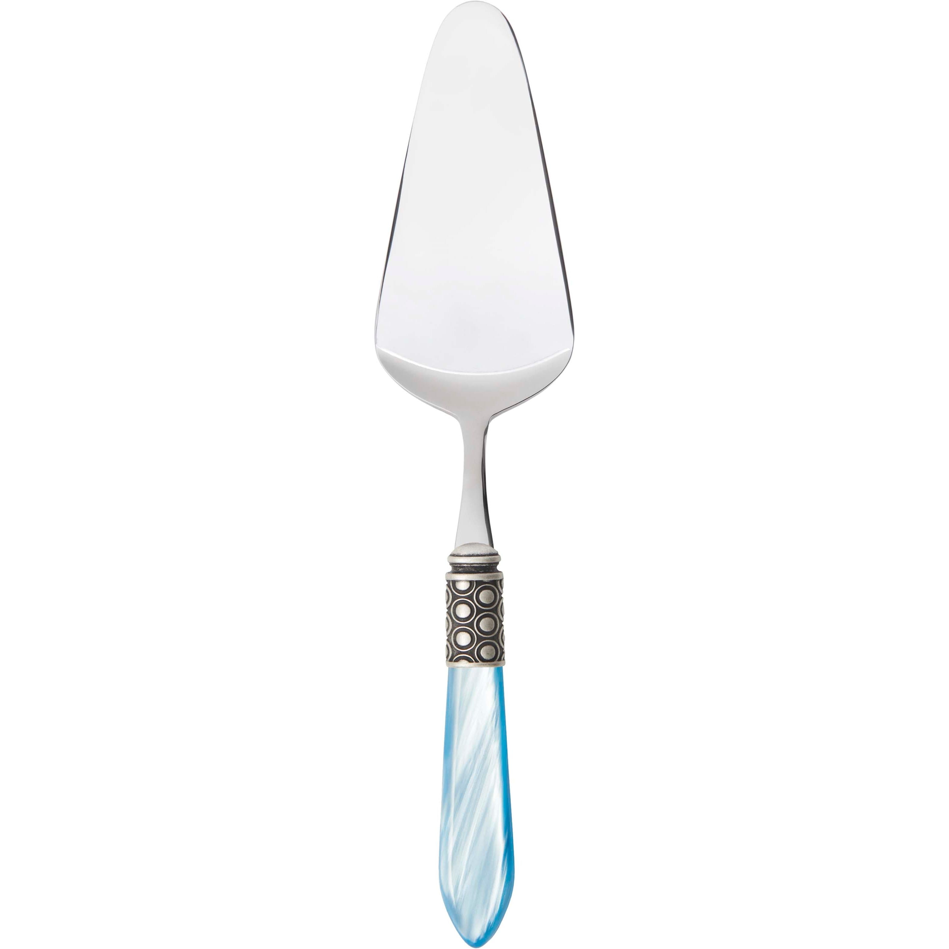 Optical Antique Cake Server - sky blue