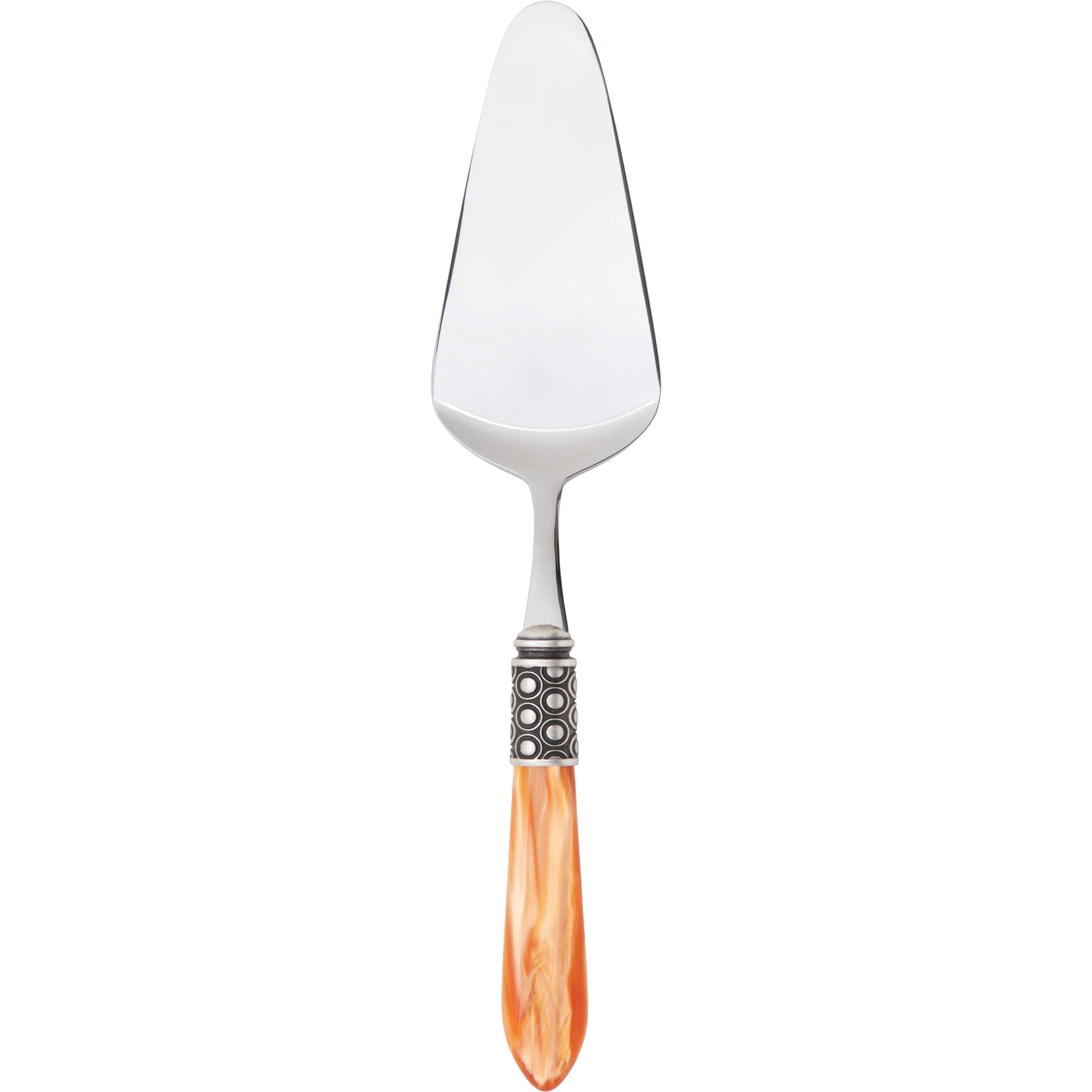 Optical Antique Cake Server - tangerine