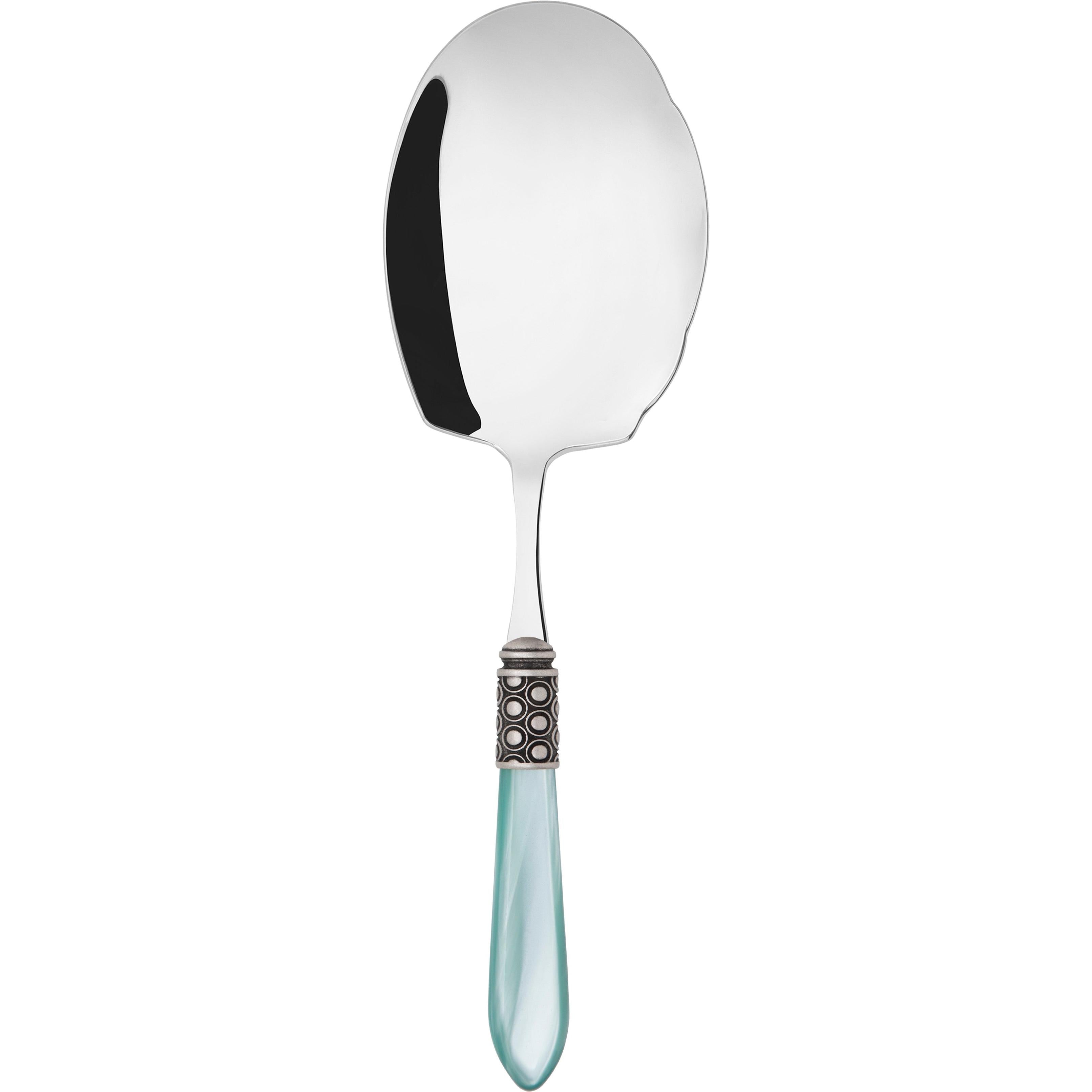 Optical Antique Kebab Serving Spoon - aqua