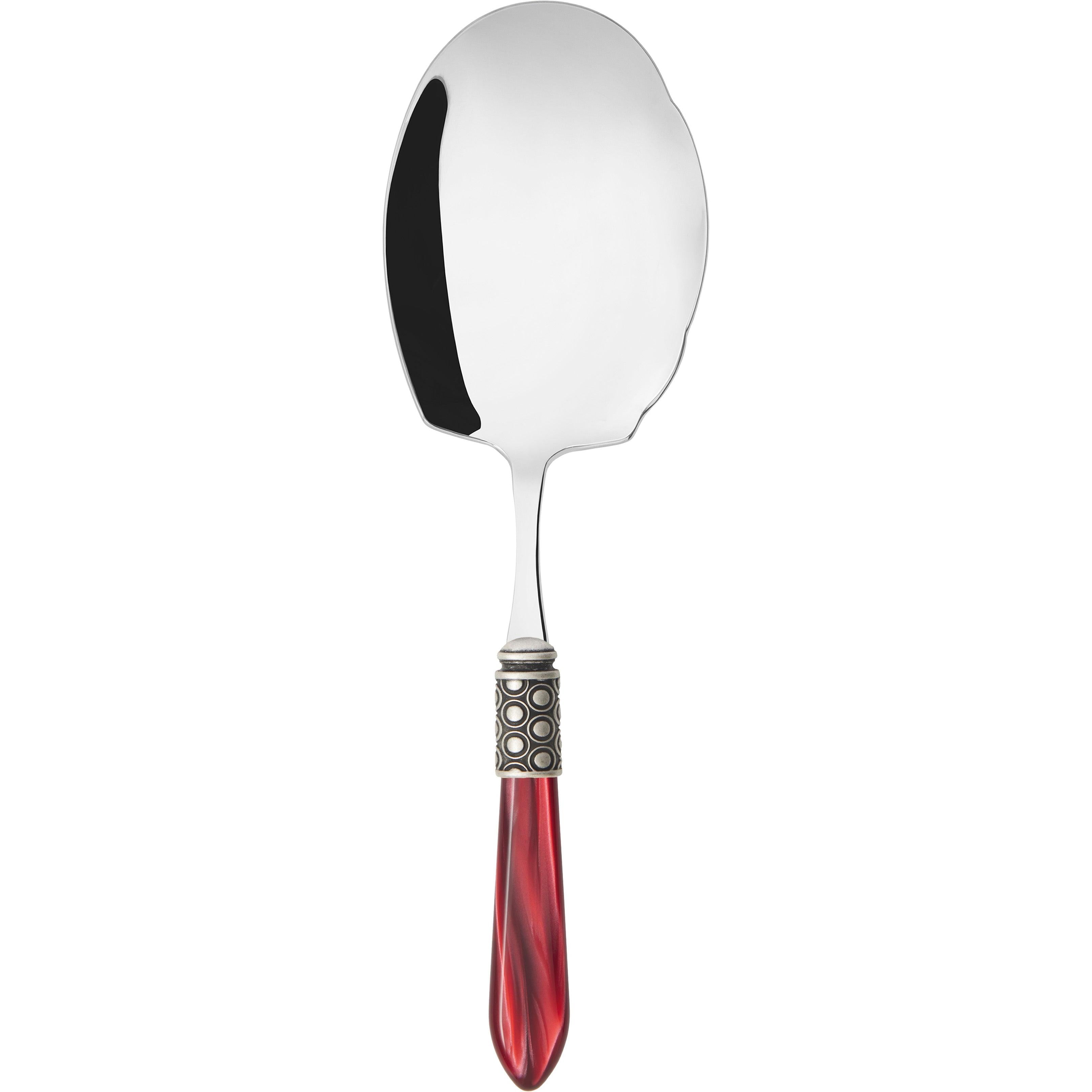 Optical Antique Kebab Serving Spoon - burgundy