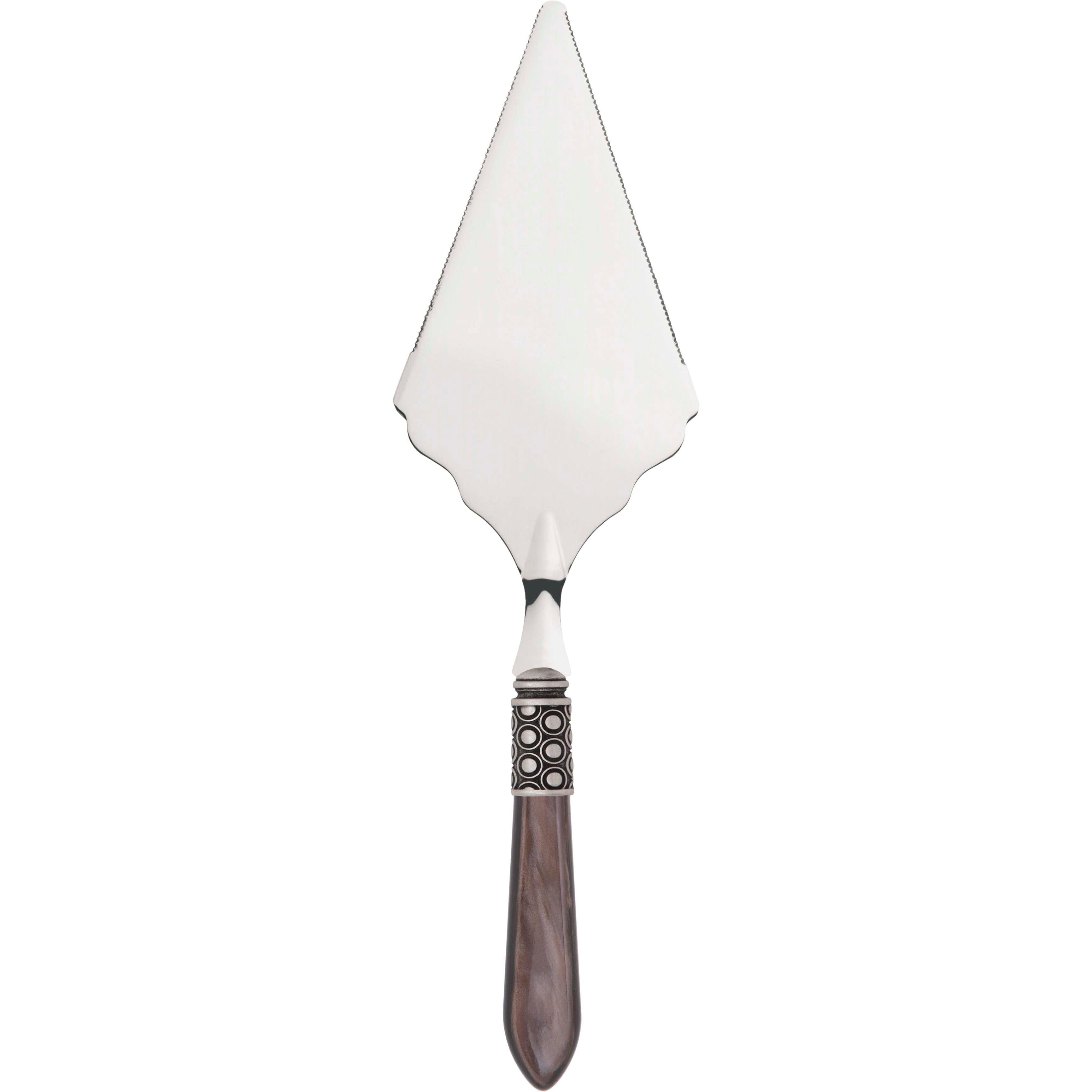 Optical Antique Large Cake Server Serrated - chocolate