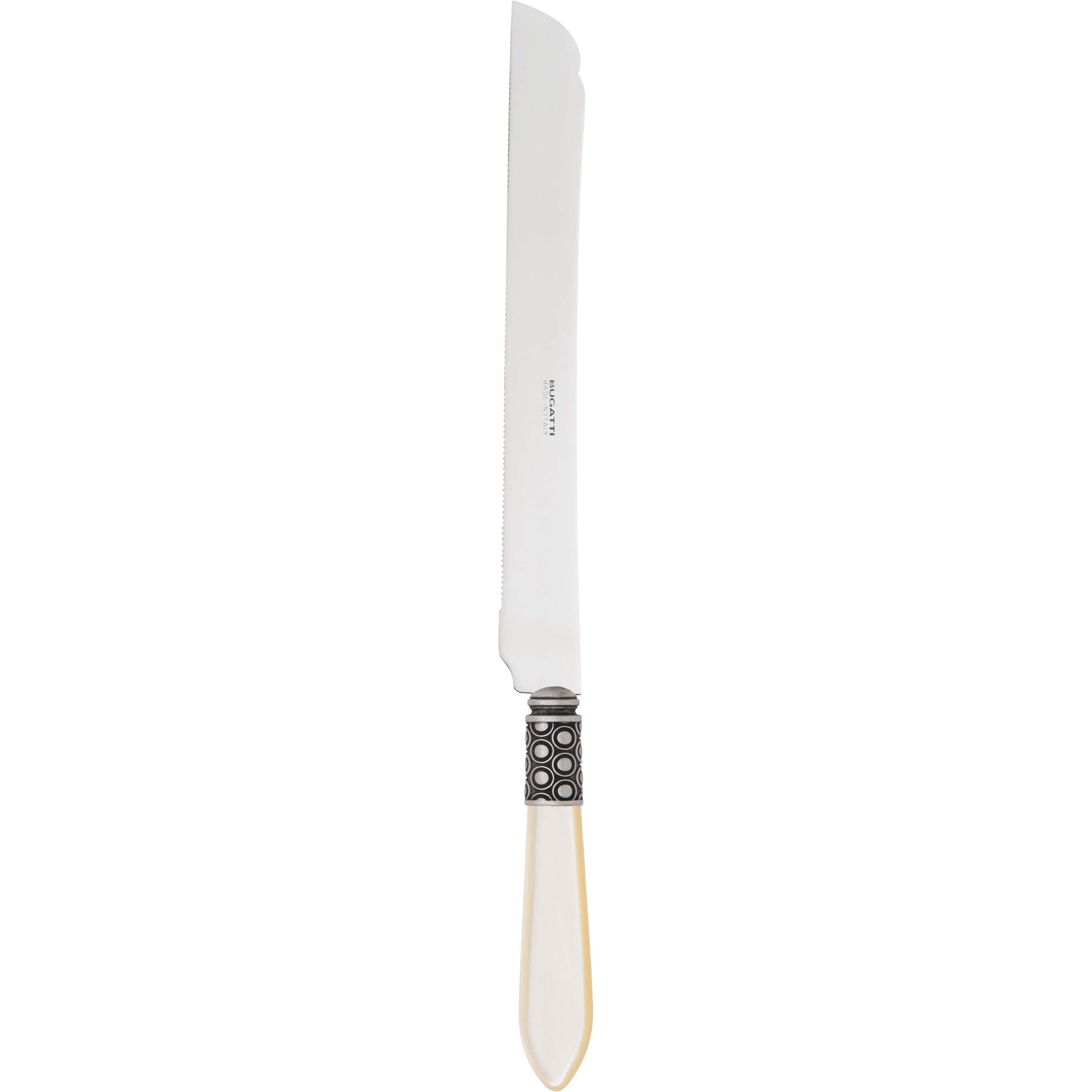 Optical Antique Long Cake Knife 32 cm (12.60 inch) - Ivory