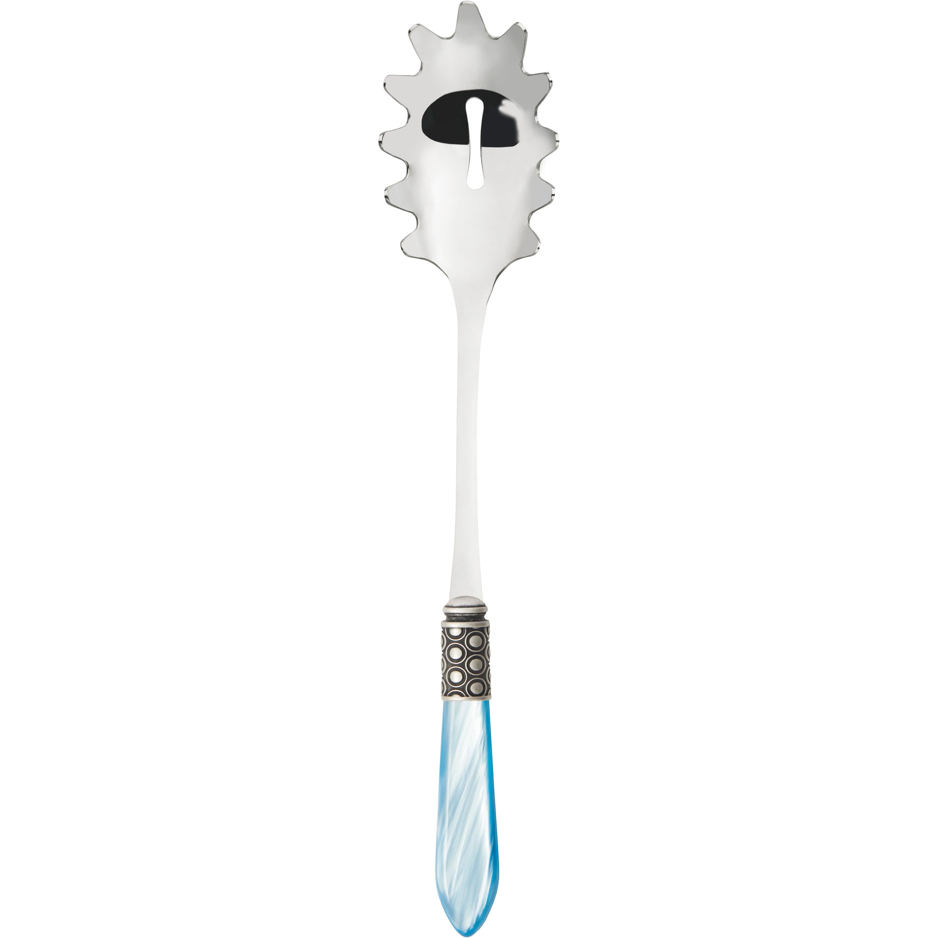 Optical Antique Pasta / Spaghetti Server - sky blue