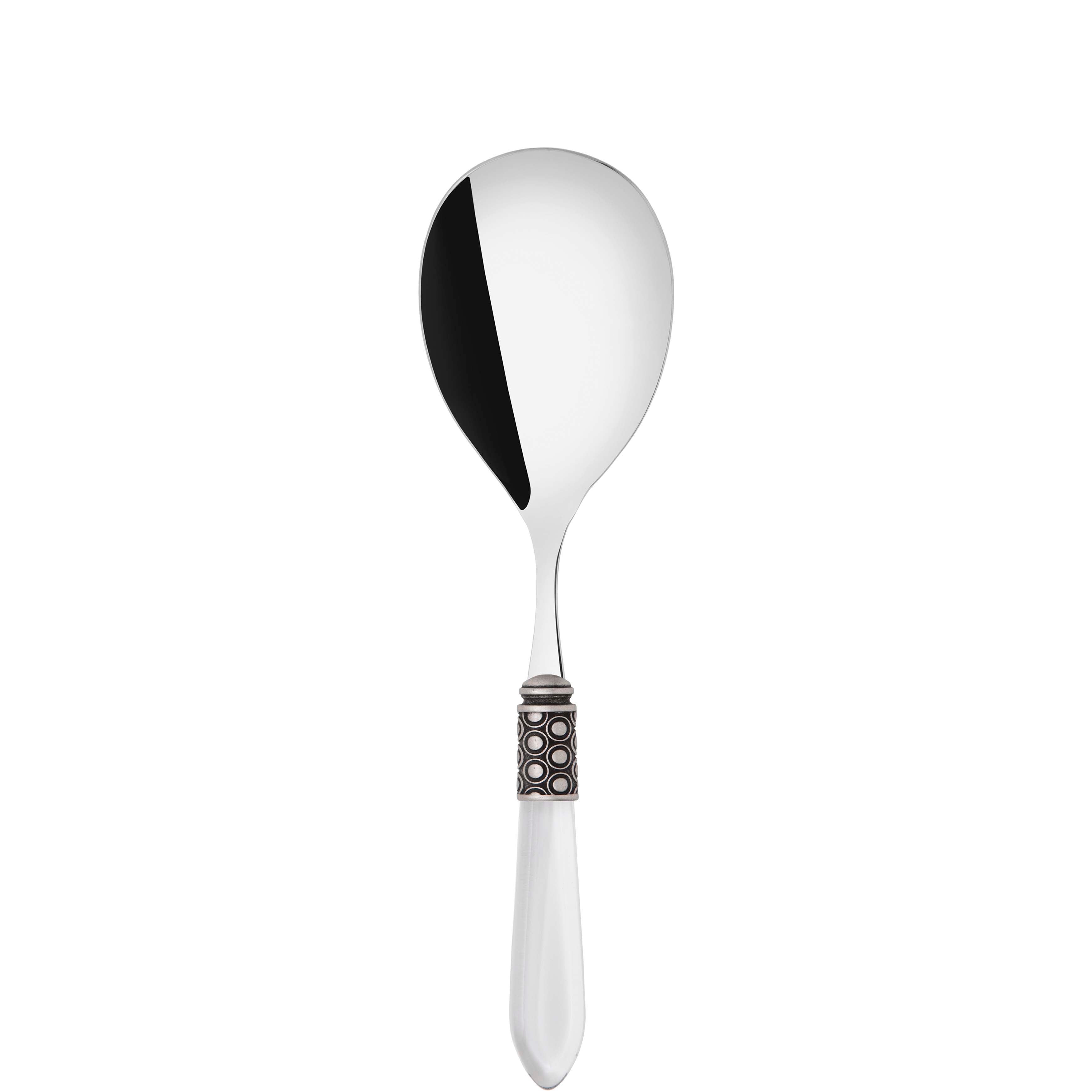 Optical Antique Rice Casserole Serving Spoon in gift box - clear