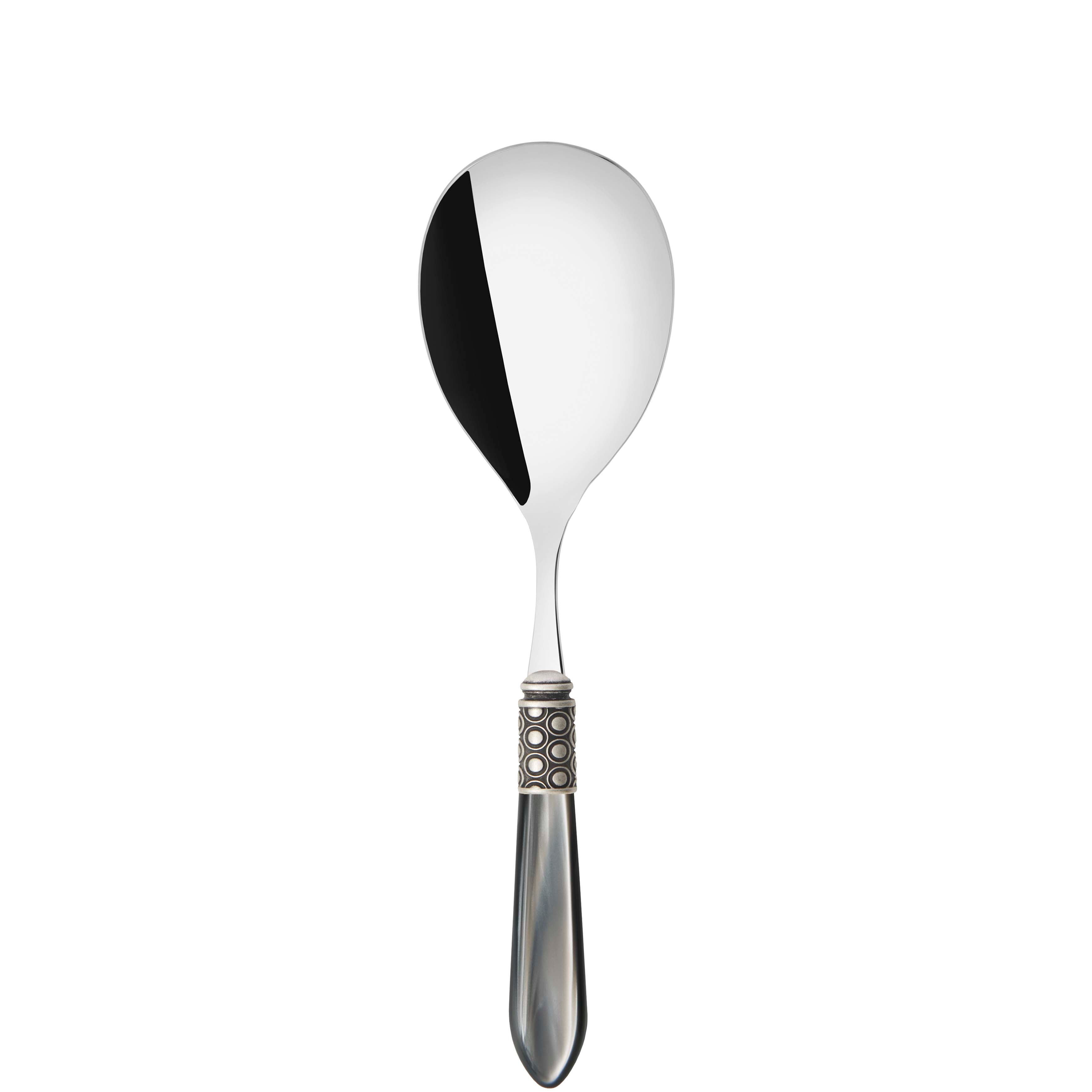 Optical Antique Rice Casserole Serving Spoon in gift box - gray