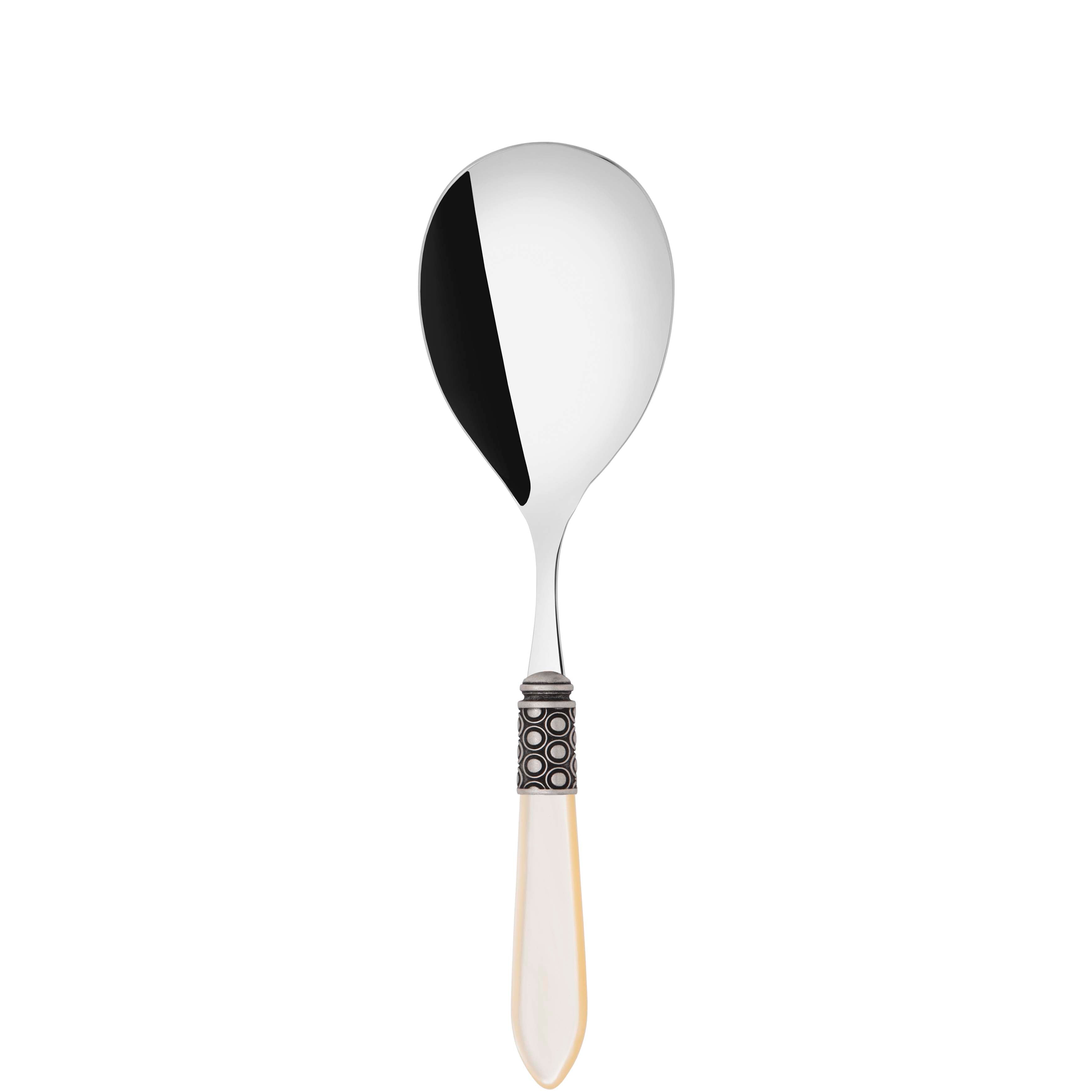 Optical Antique Rice Casserole Serving Spoon in gift box - Ivory