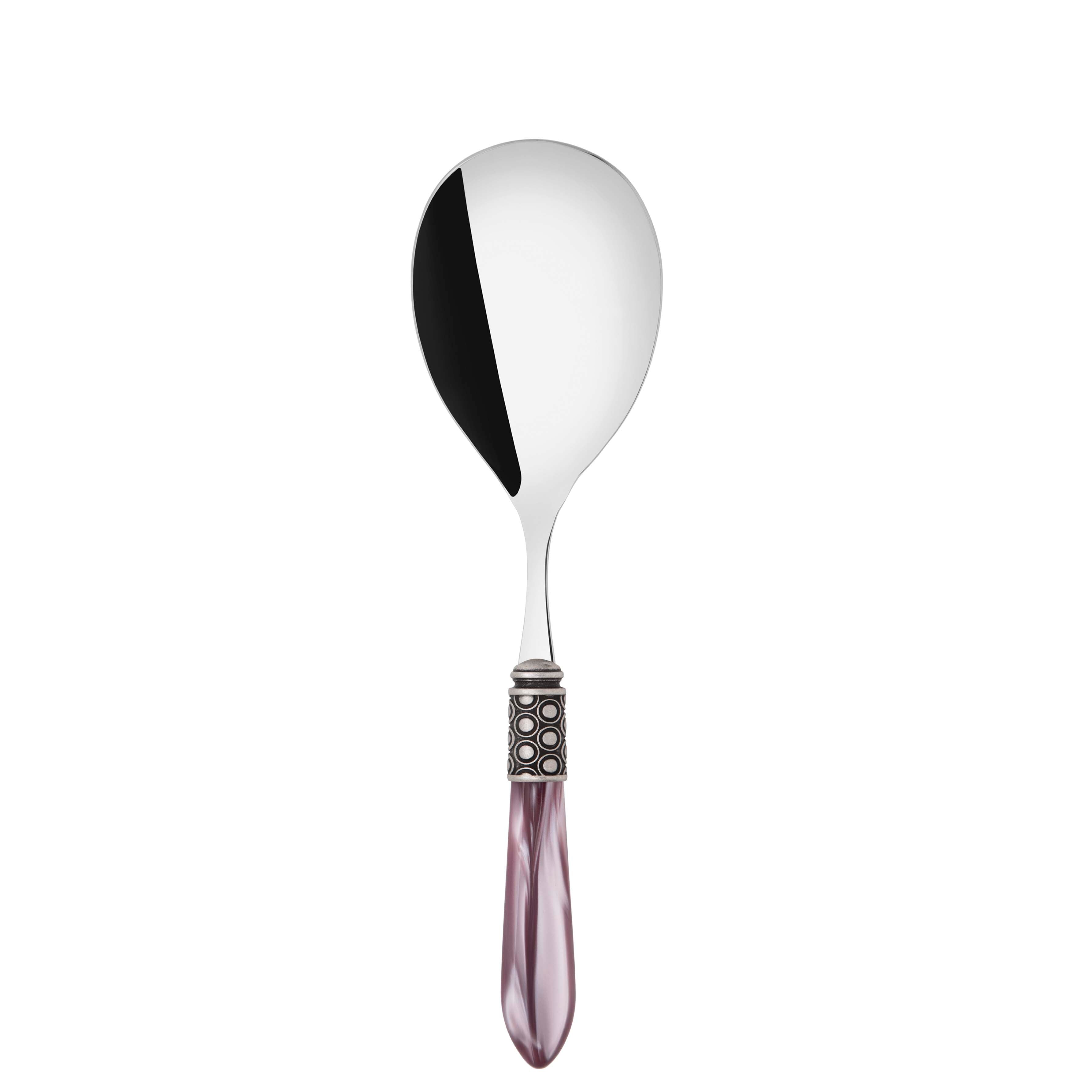 Optical Antique Rice Casserole Serving Spoon in gift box - lilac