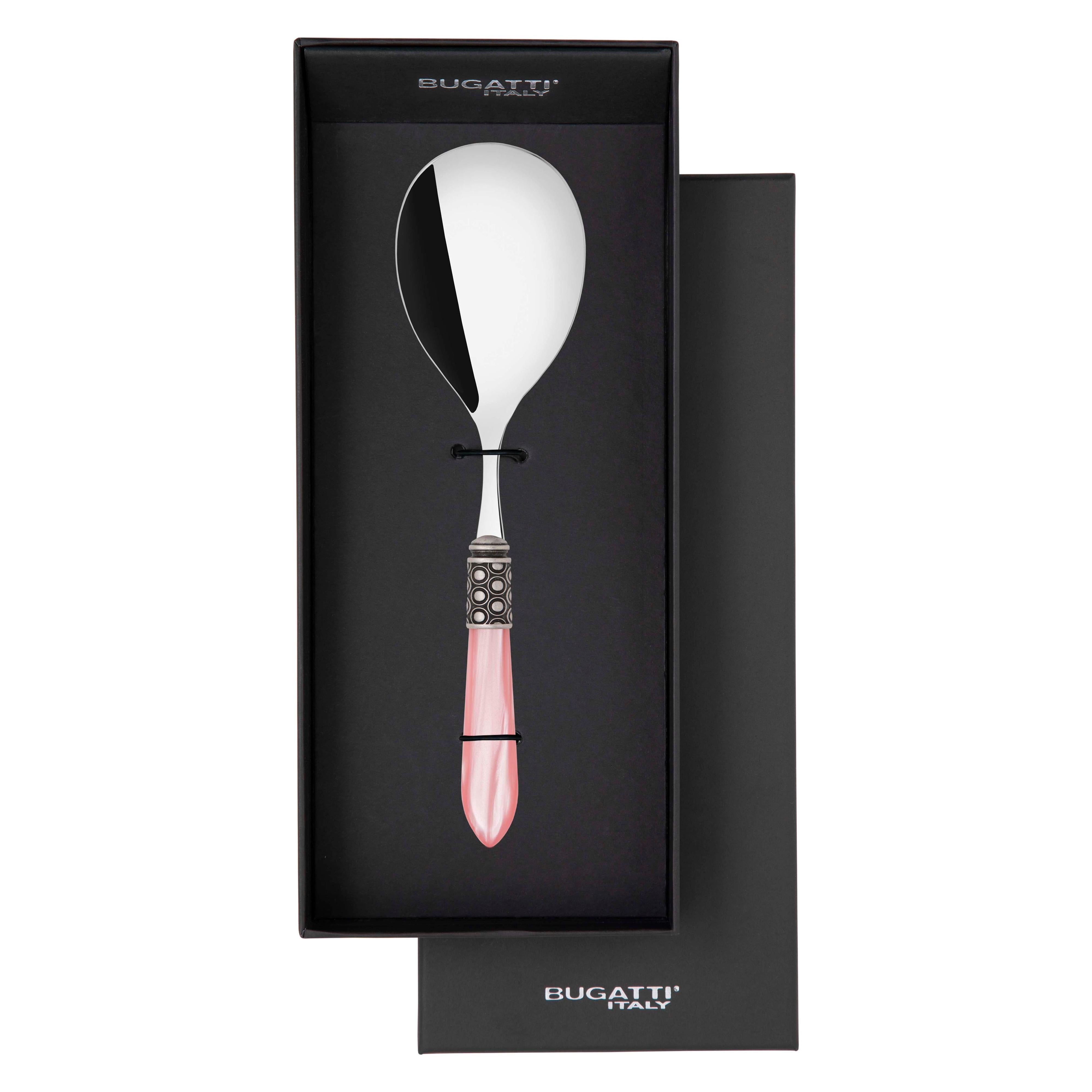 Optical Antique Rice Casserole Serving Spoon in gift box - pink