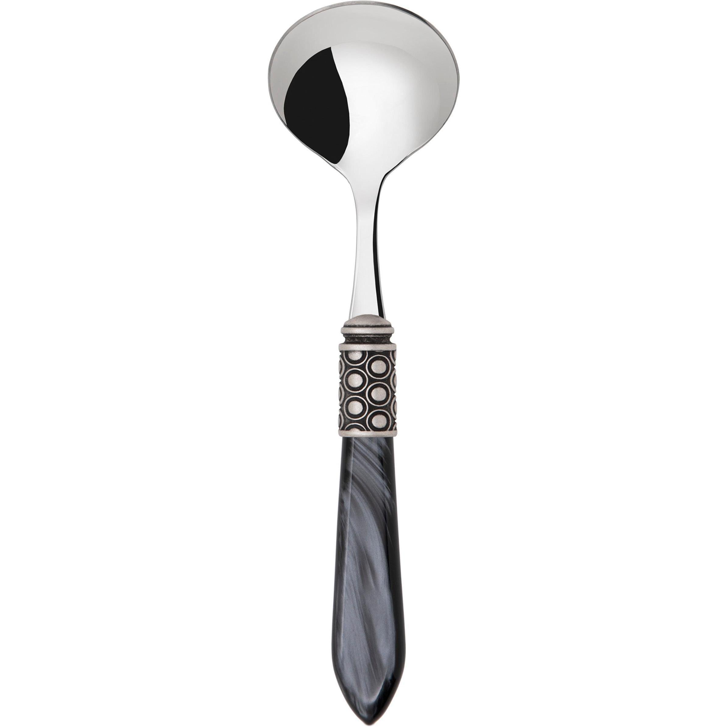 Optical Antique Sauce / Gravy Ladle - charcoal