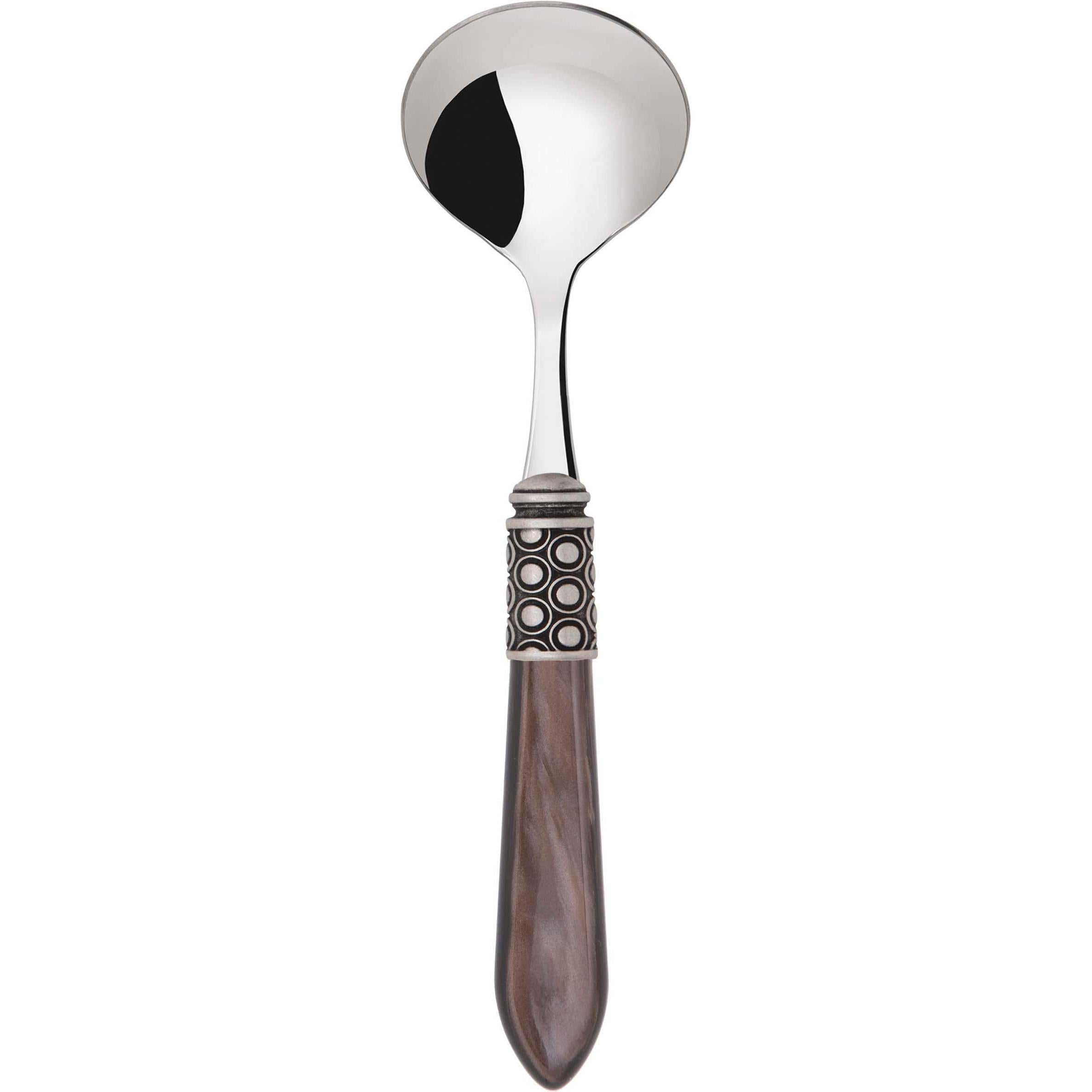 Optical Antique Sauce / Gravy Ladle - chocolate
