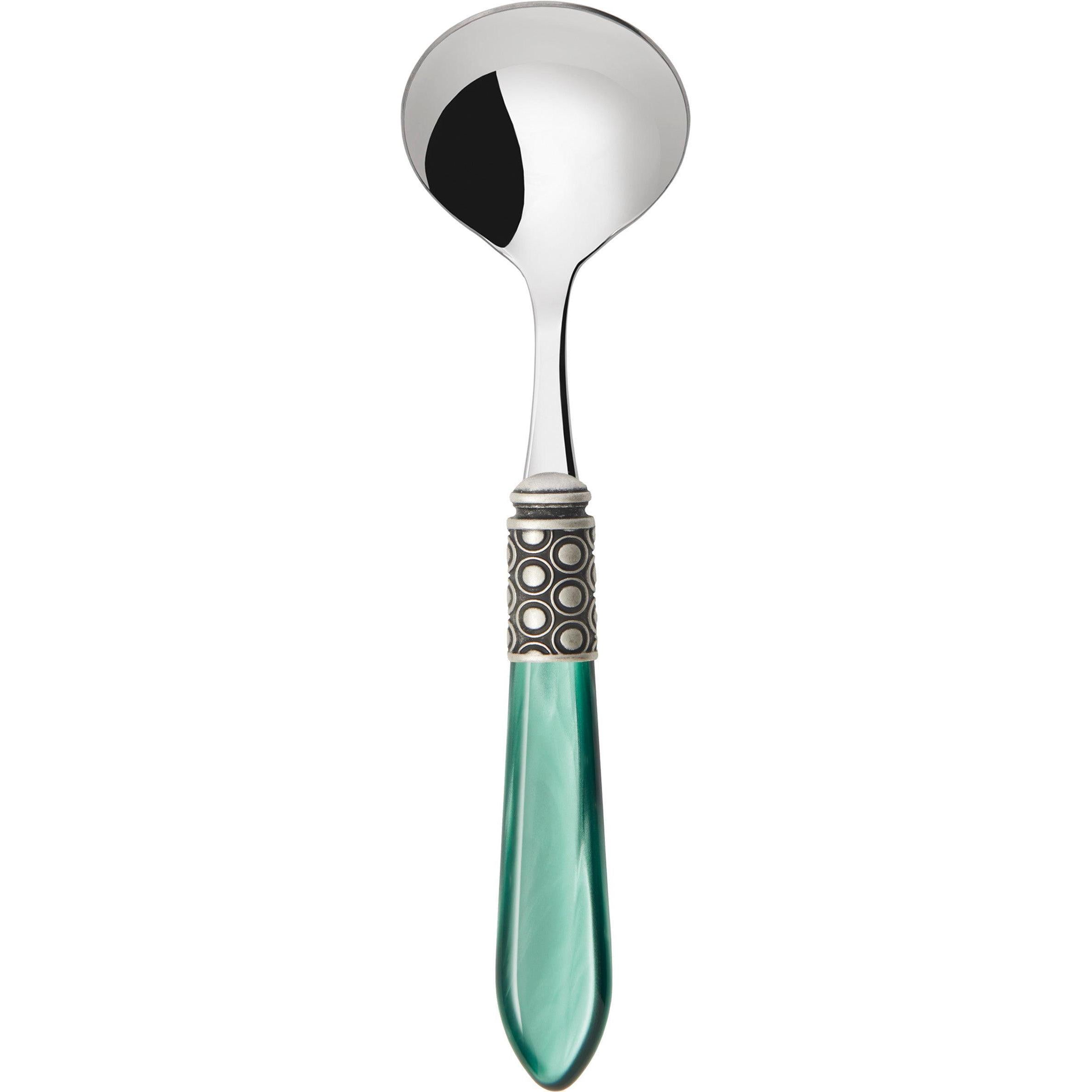Optical Antique Sauce / Gravy Ladle - green