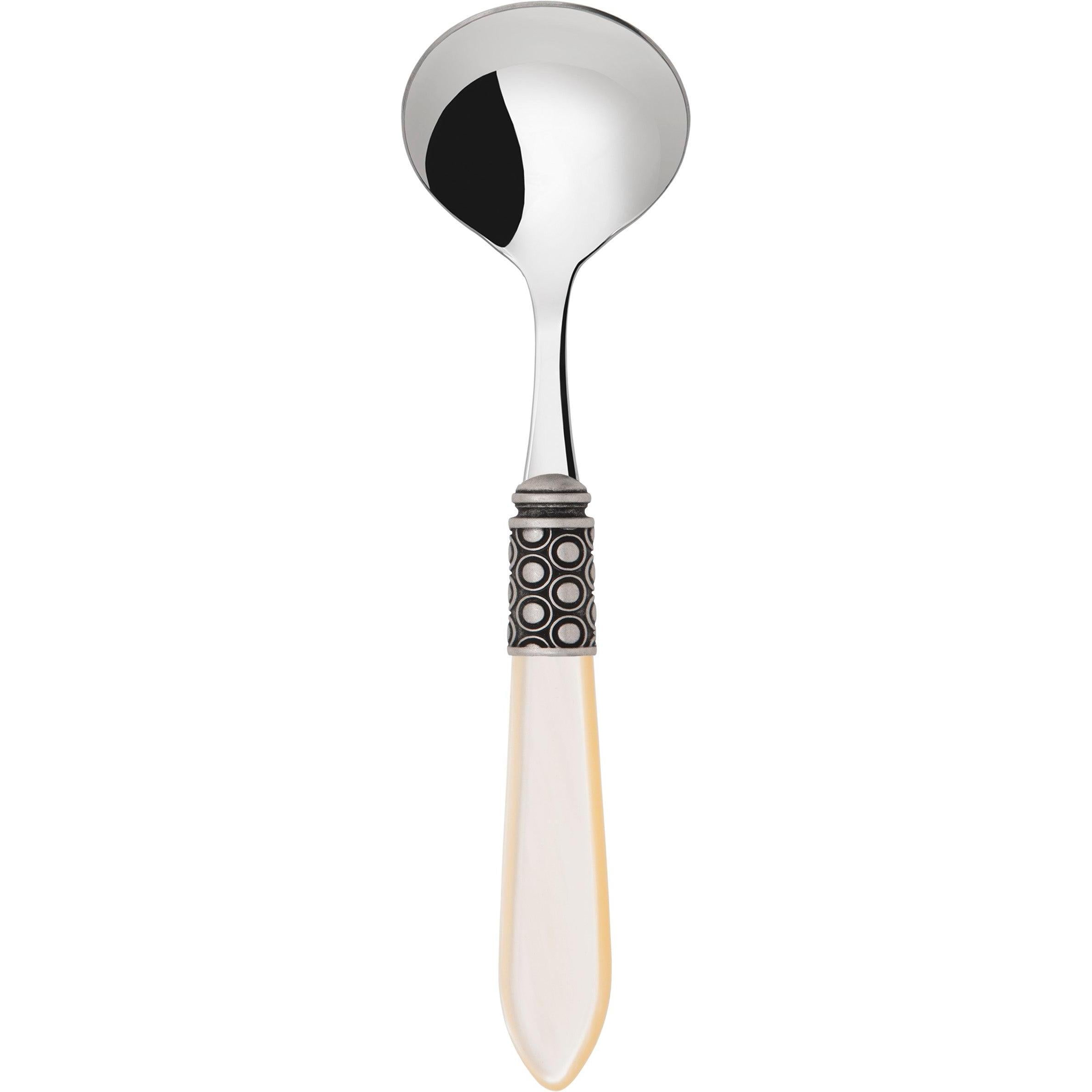 Optical Antique Sauce / Gravy Ladle - Ivory