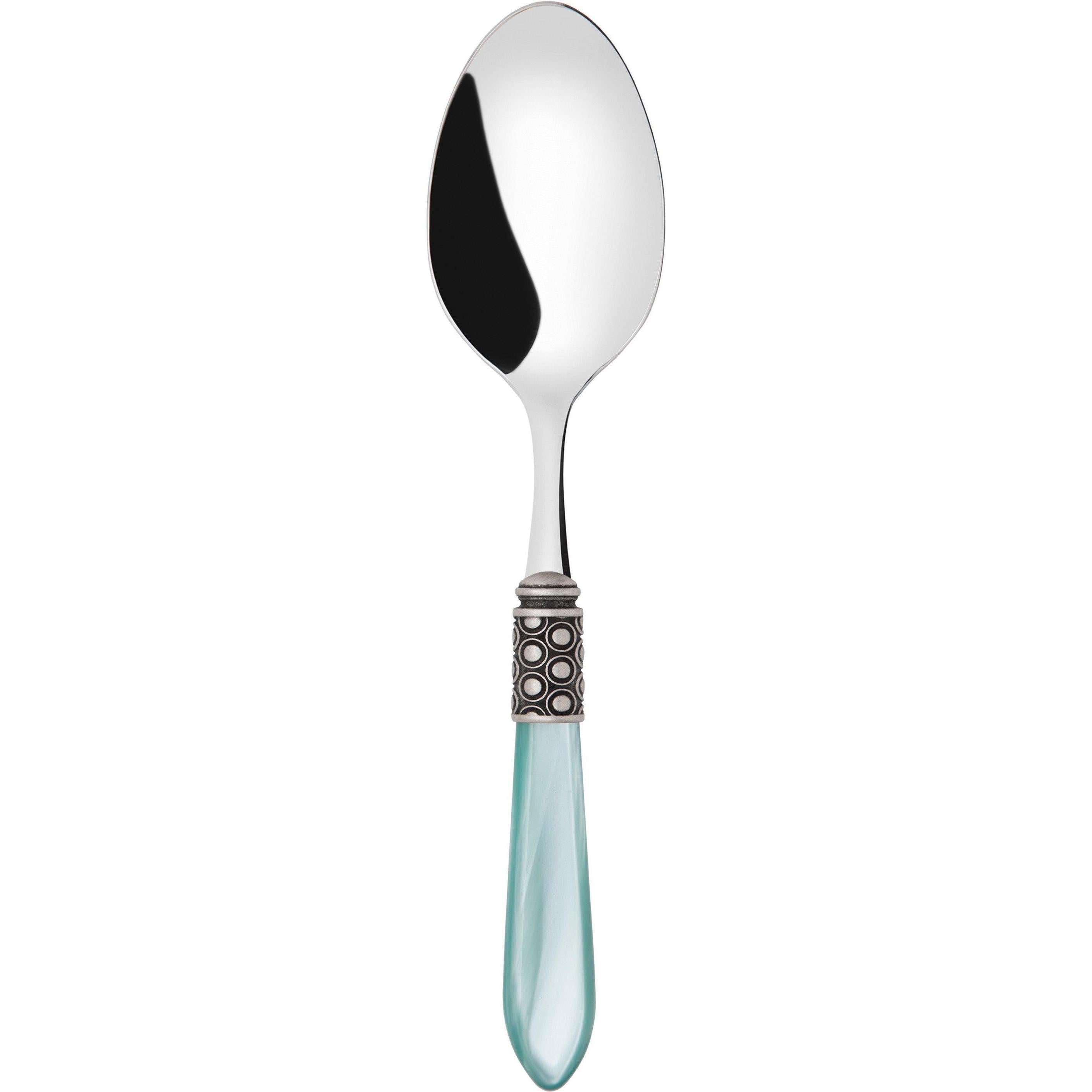 Optical Antique Serving Spoon - aqua