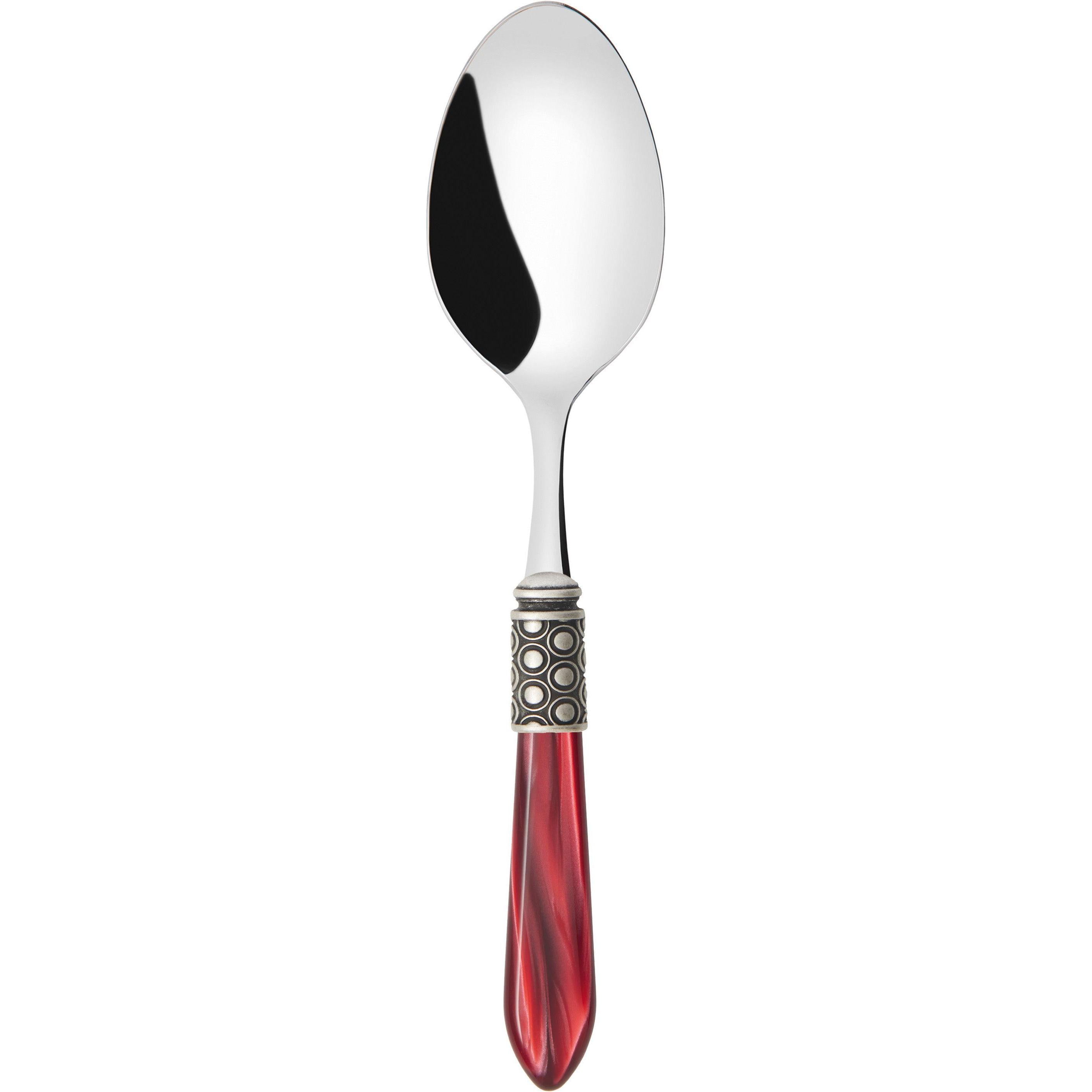 Optical Antique Serving Spoon - burgundy