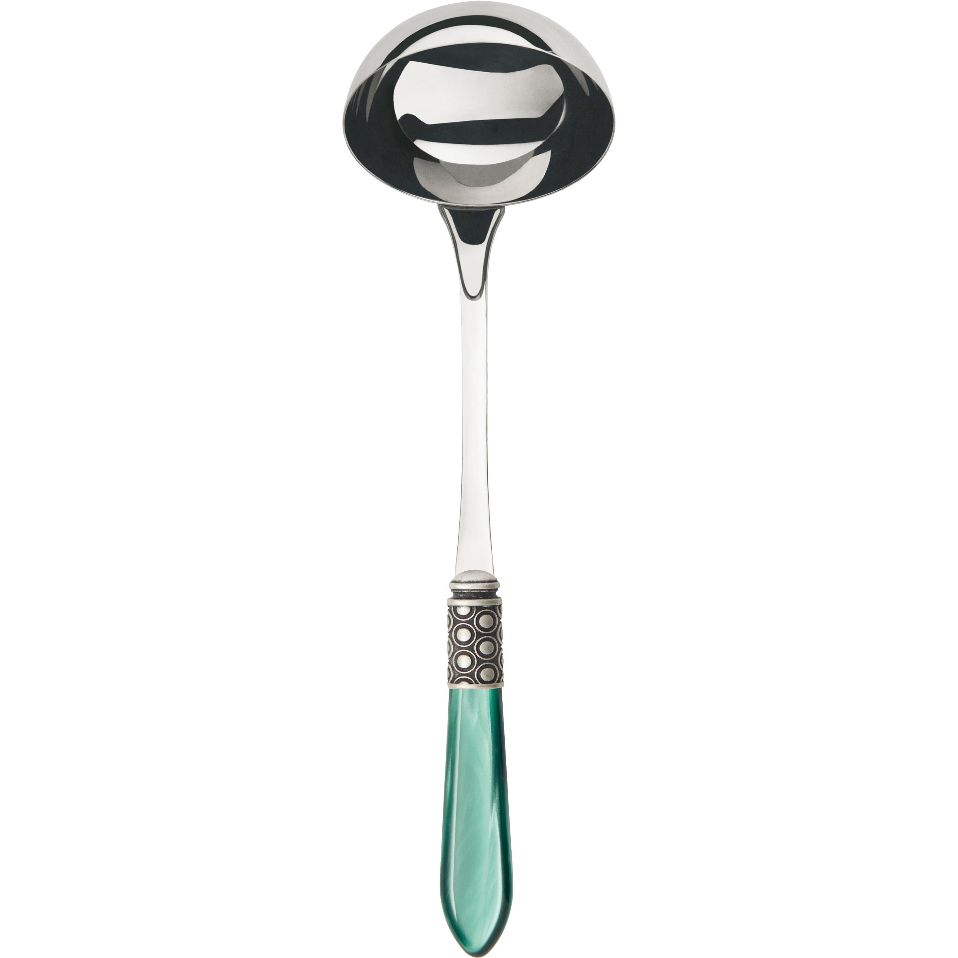 Optical Antique Soup Ladle - green