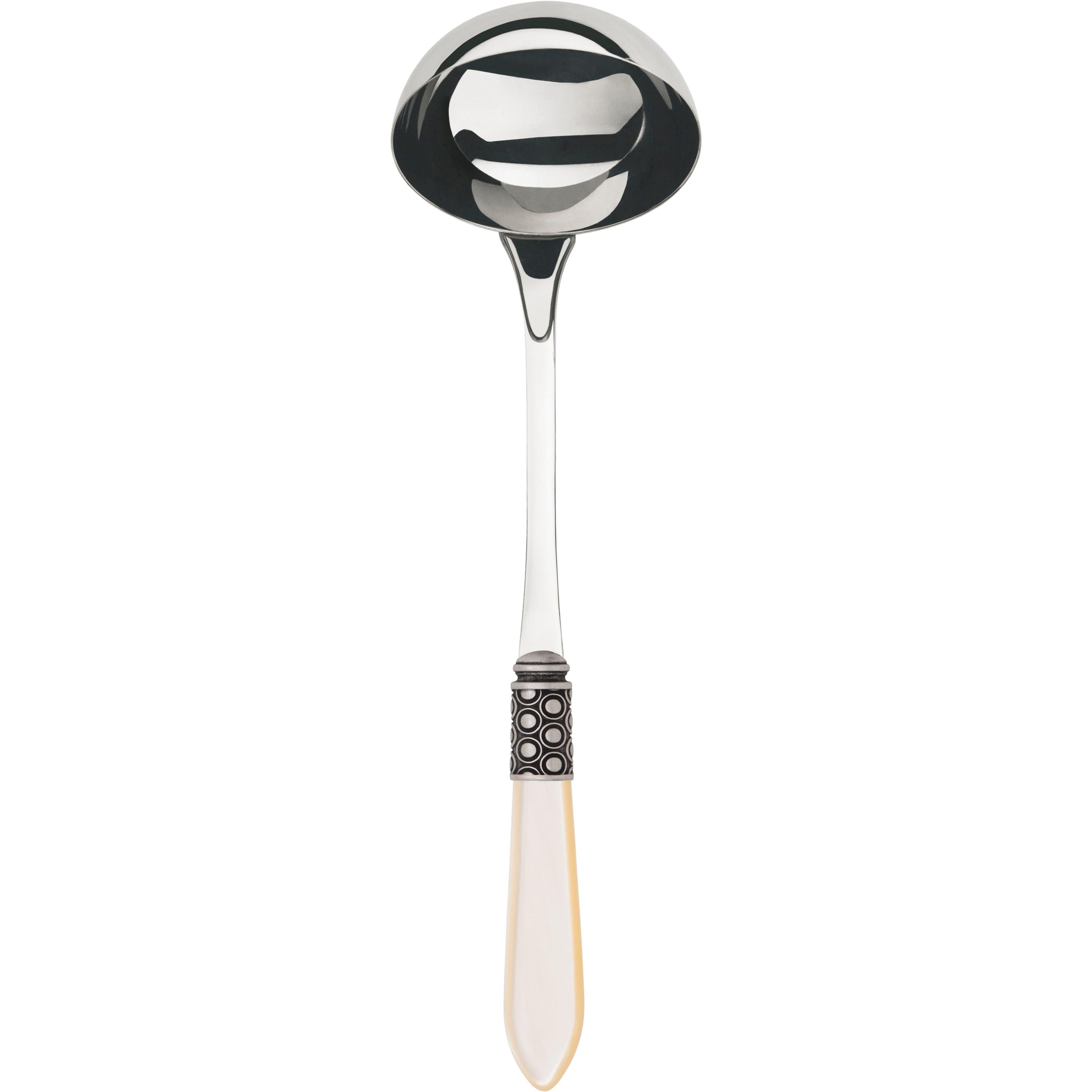 Optical Antique Soup Ladle - Ivory